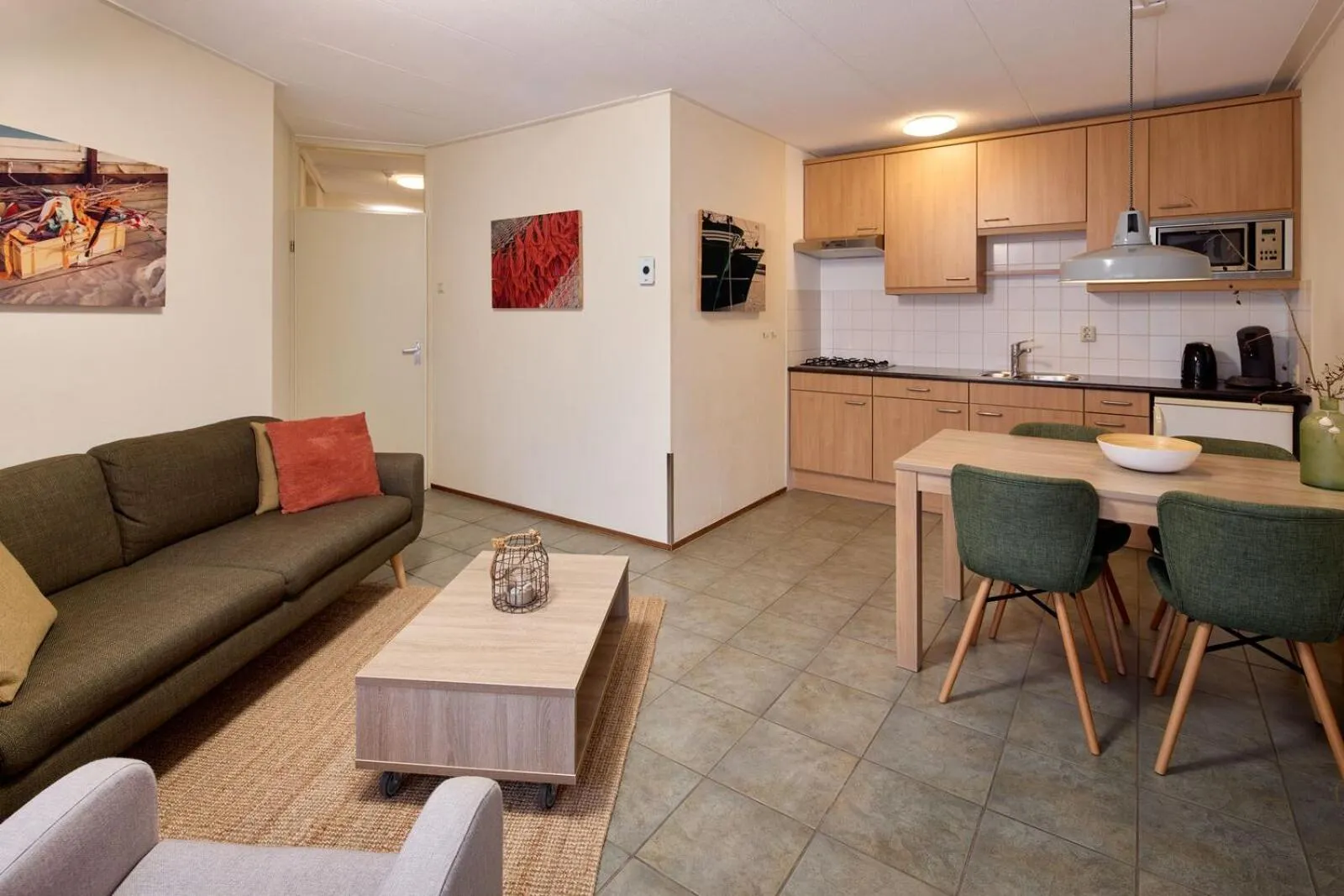 Living room in De Pelikaan Texel Appartementen