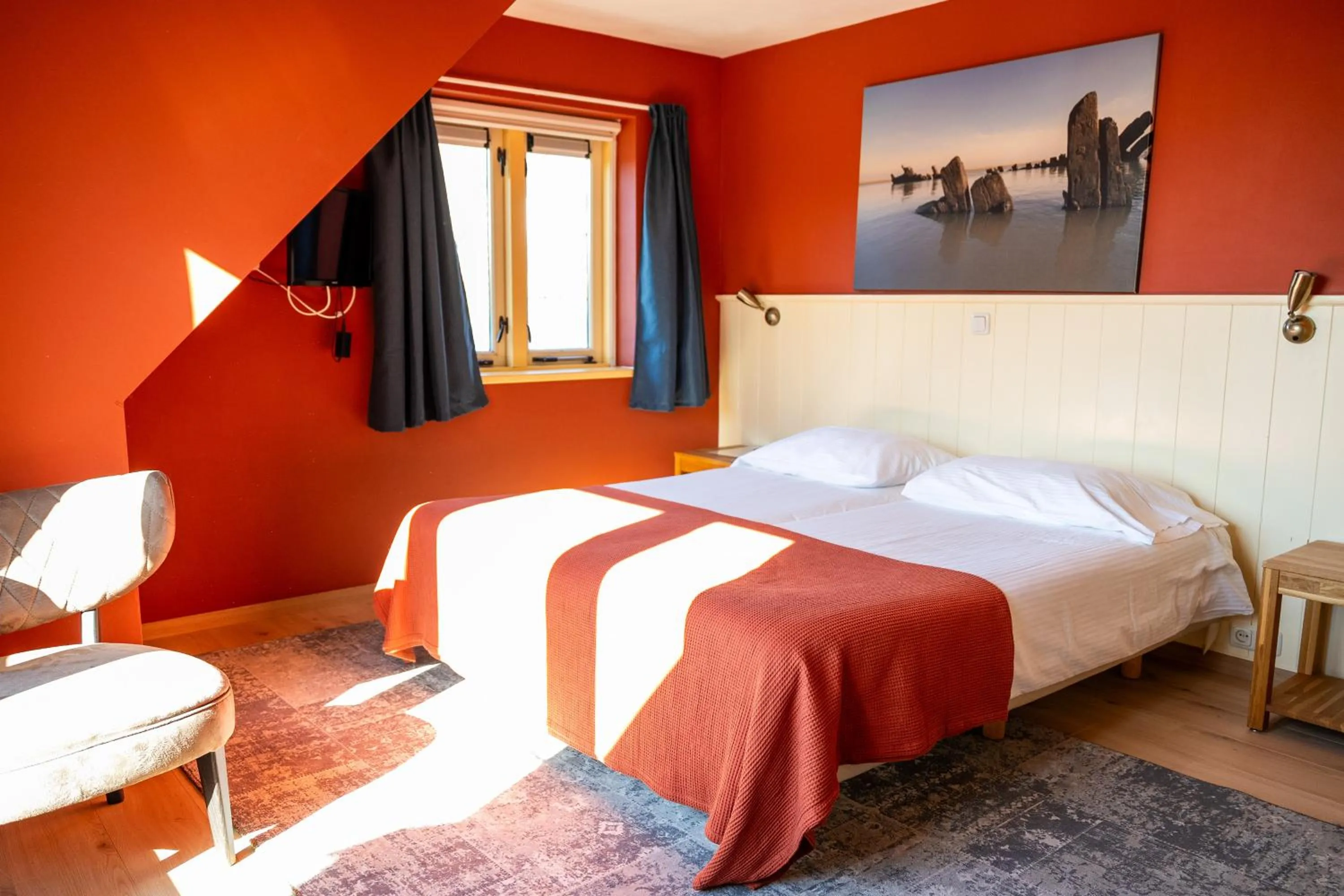 Bedroom, Bed in Hotel De Horper Wielen