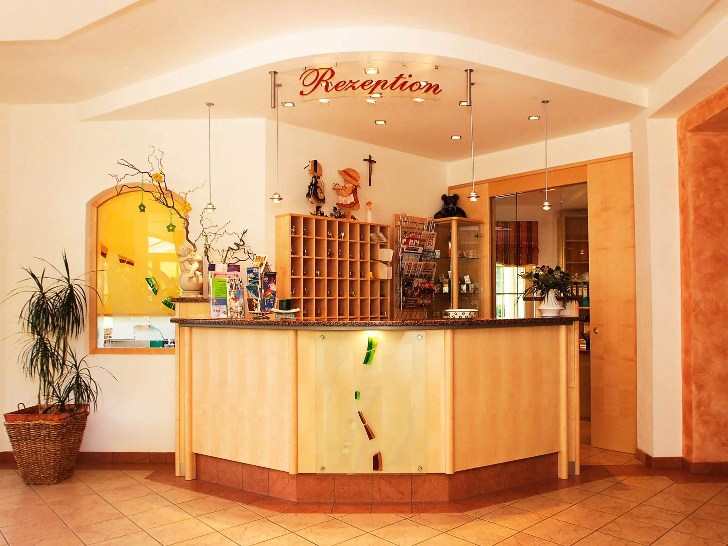 Lobby or reception in Hotel Berghof