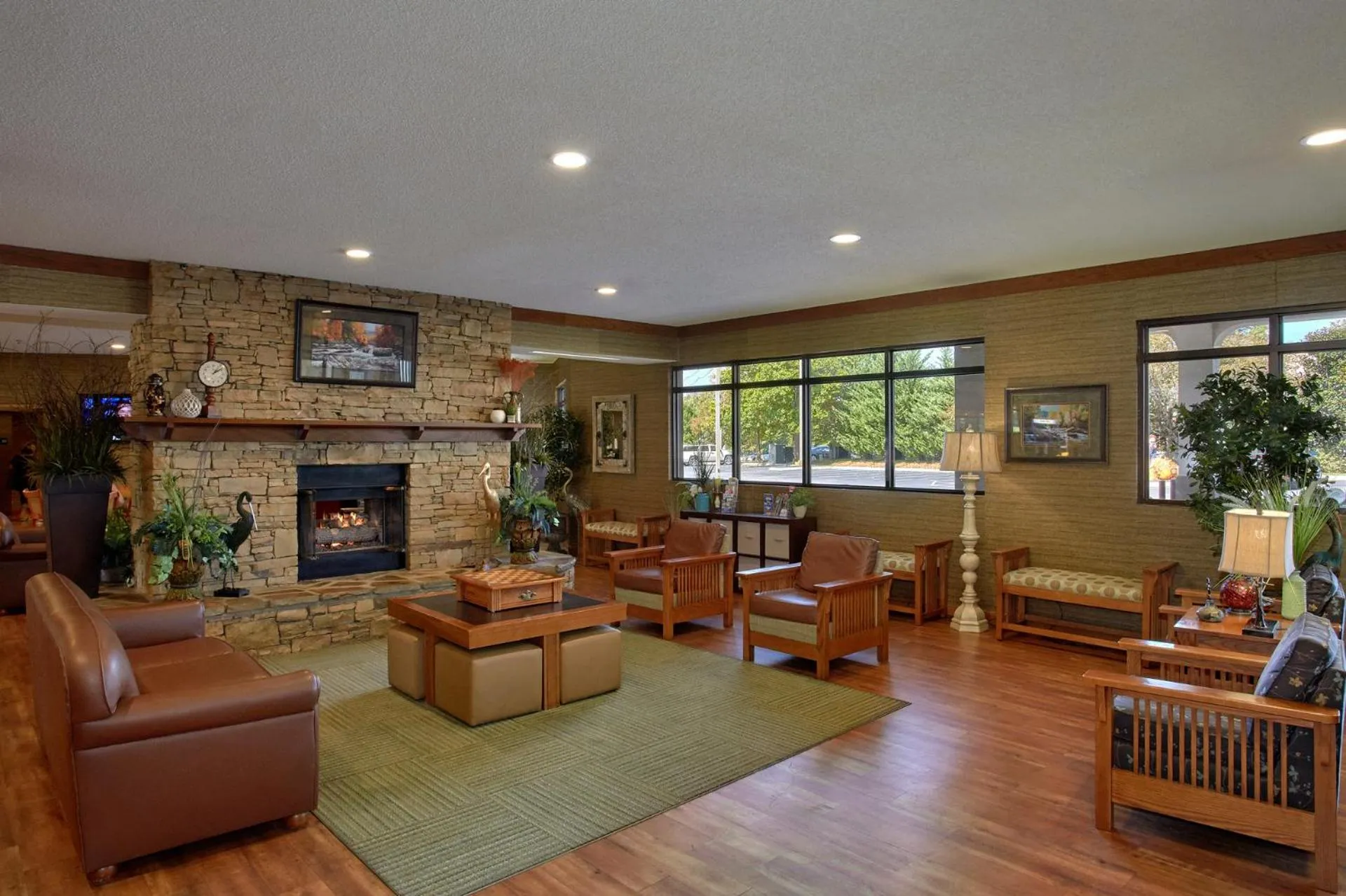 Seating area in The Inn On The River