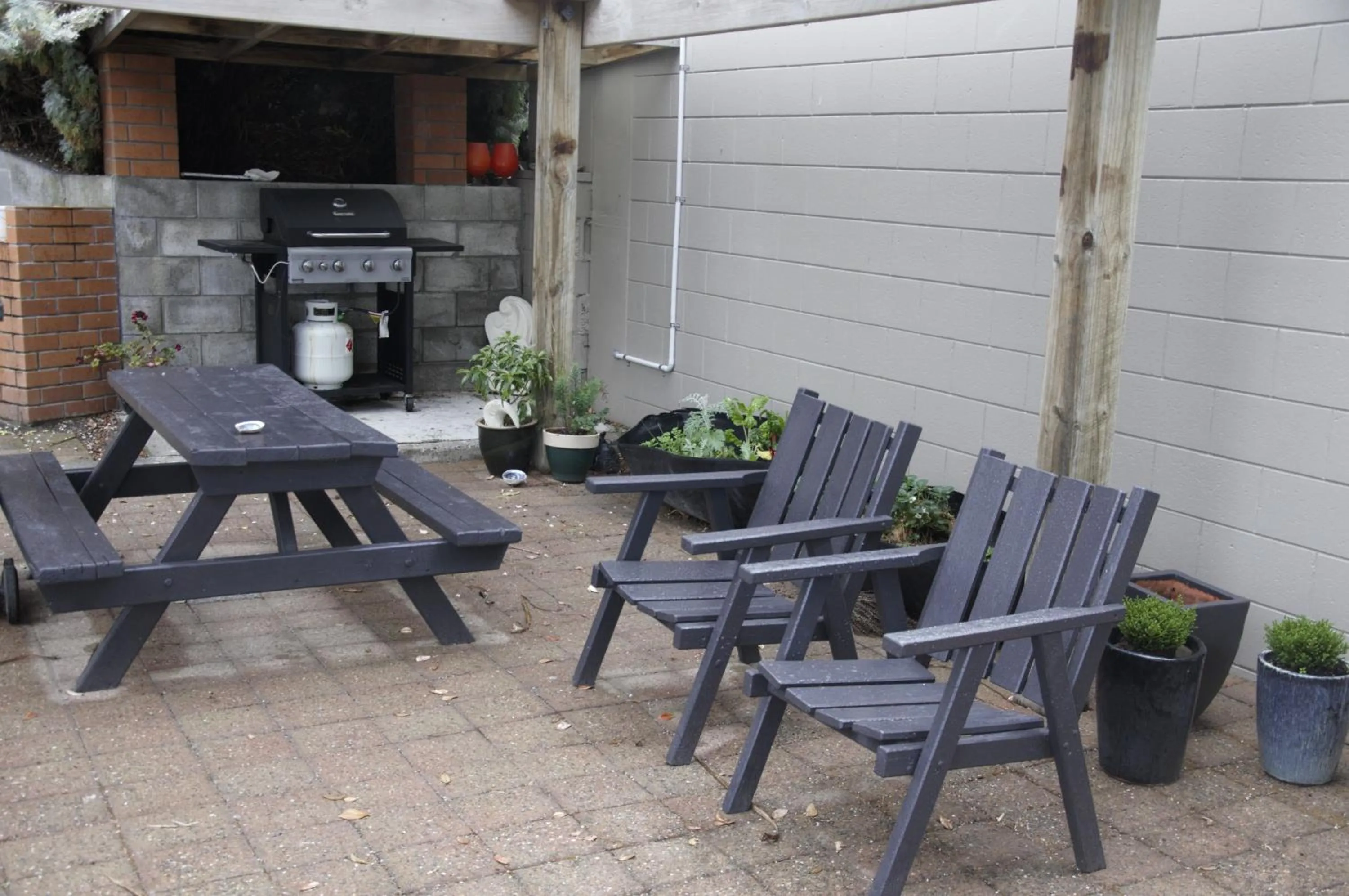 BBQ facilities in Kaikoura Seaside lodge