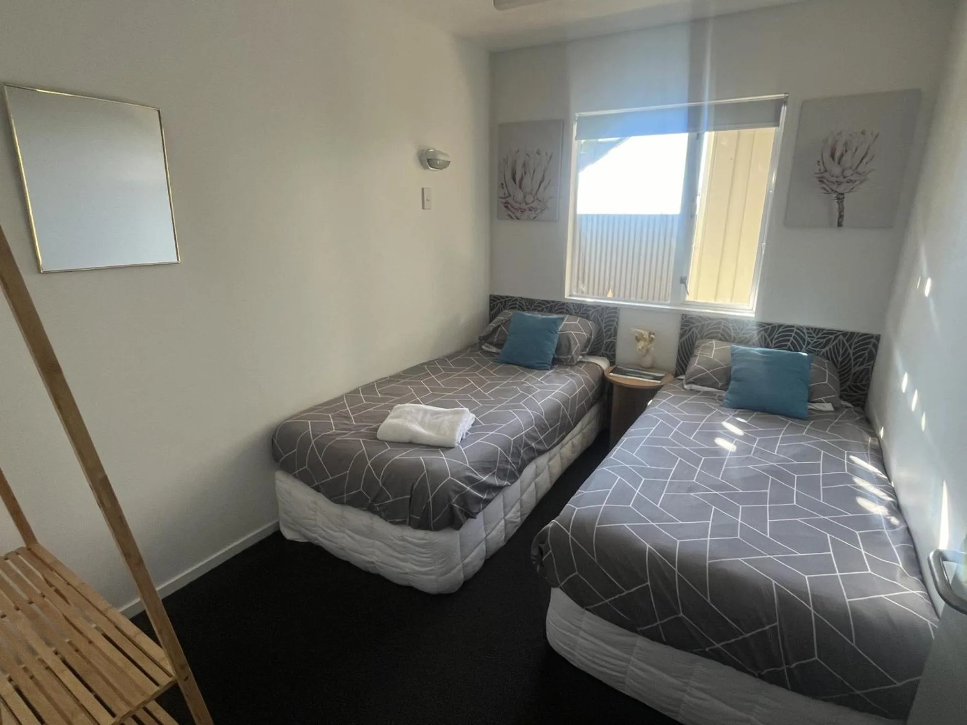 Bedroom, Bed in Kaikoura Seaside lodge