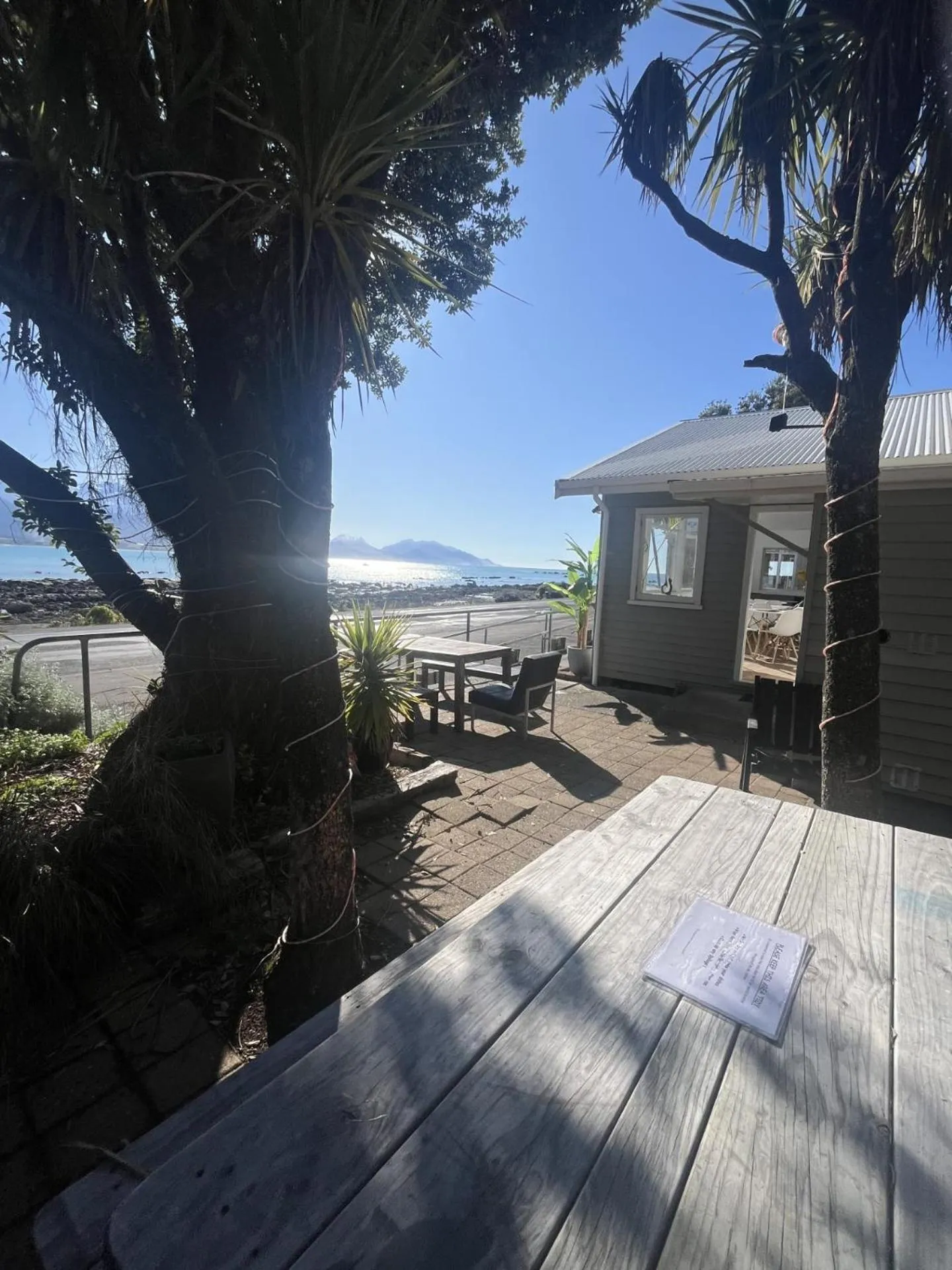 BBQ facilities in Kaikoura Seaside lodge