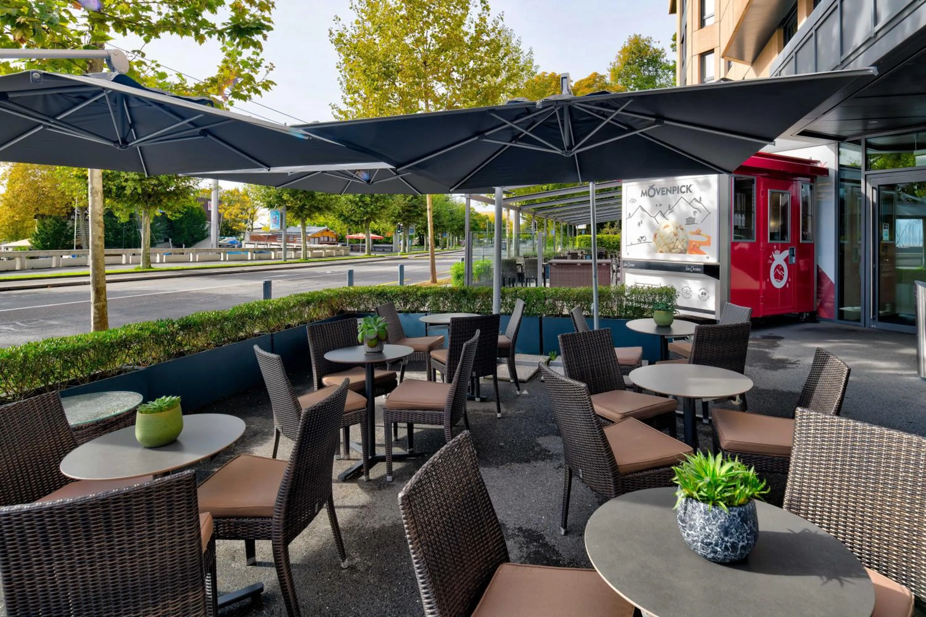 Balcony/Terrace in Mövenpick Hotel Lausanne