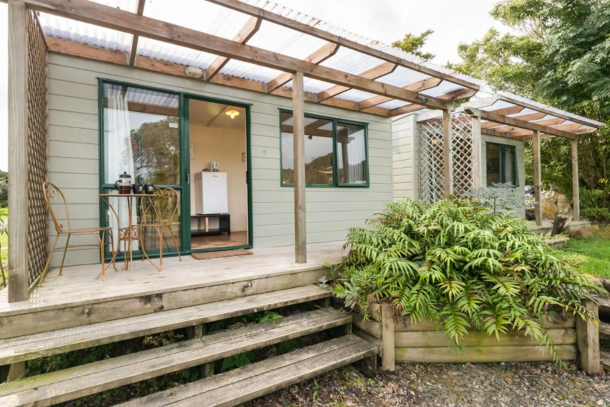 Balcony/Terrace in Russell-Orongo Bay Holiday Park
