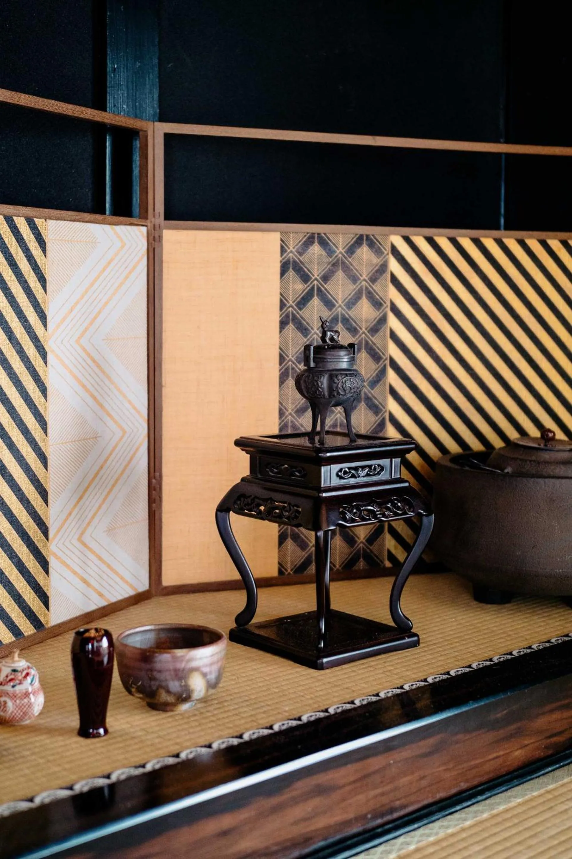 Decorative detail in Suo an Machiya House