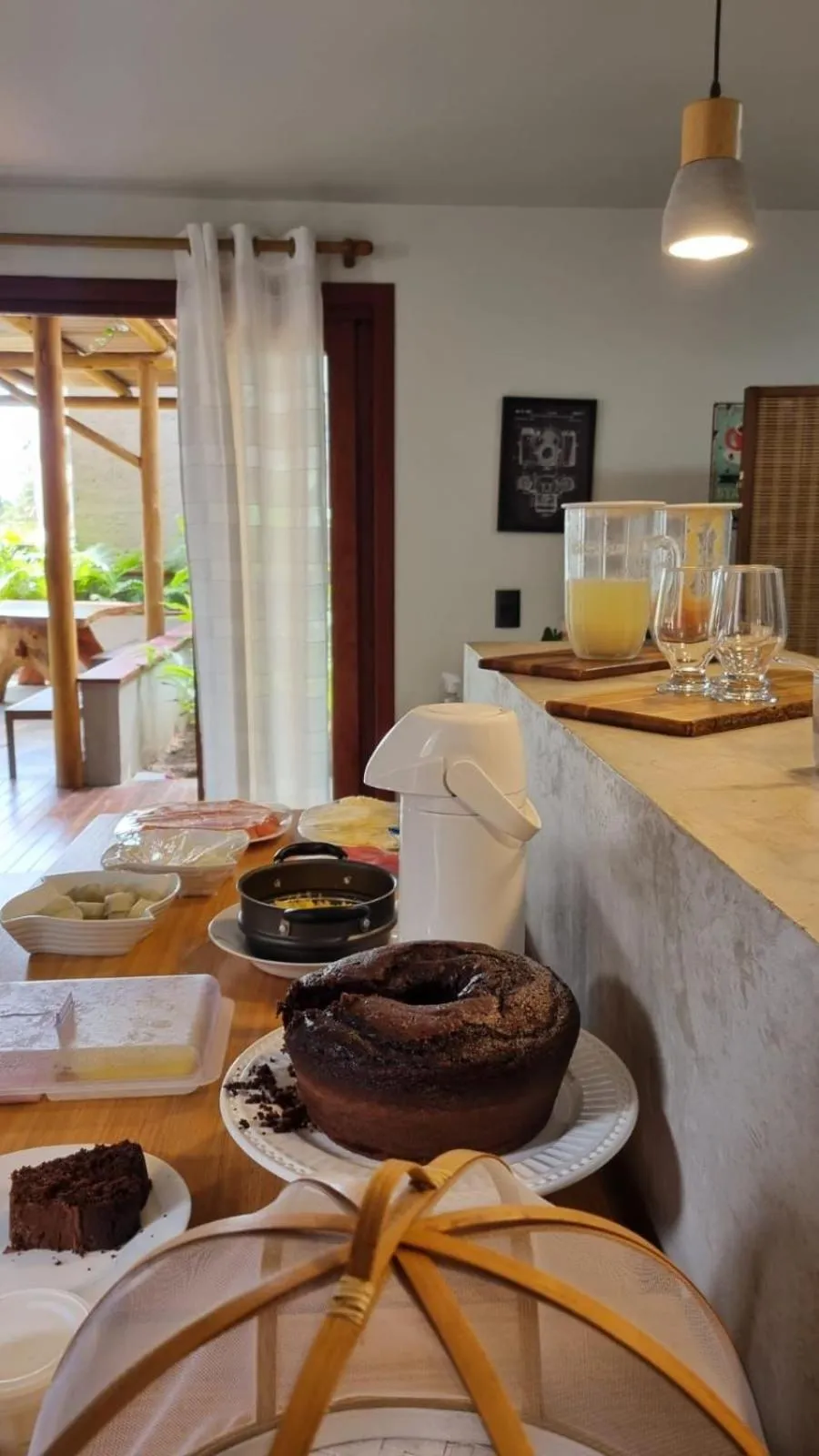Buffet breakfast in Pousada Divino Milagre
