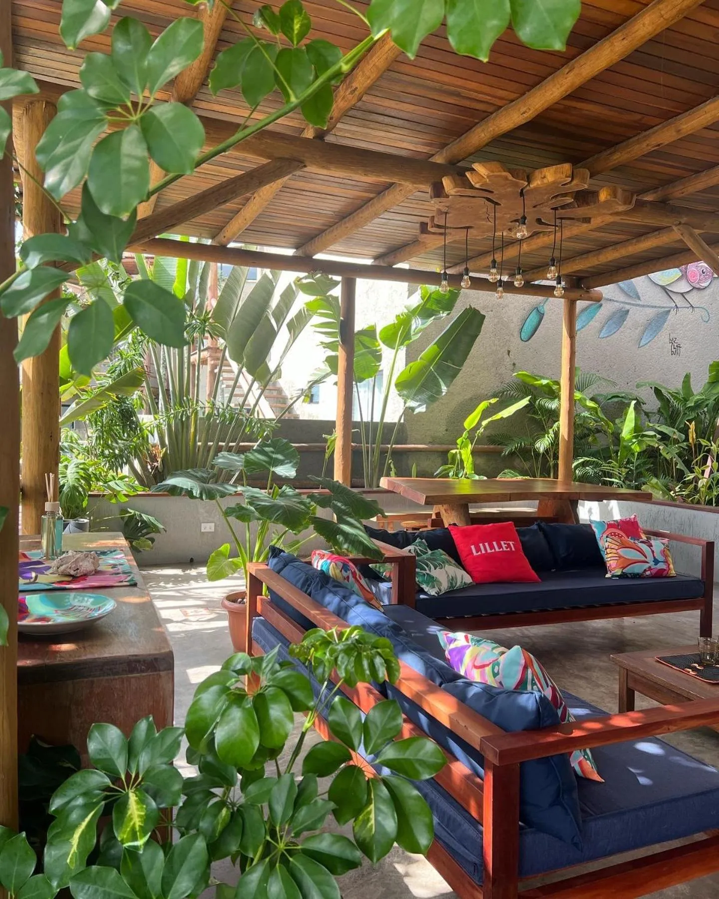 Seating area in Pousada Divino Milagre