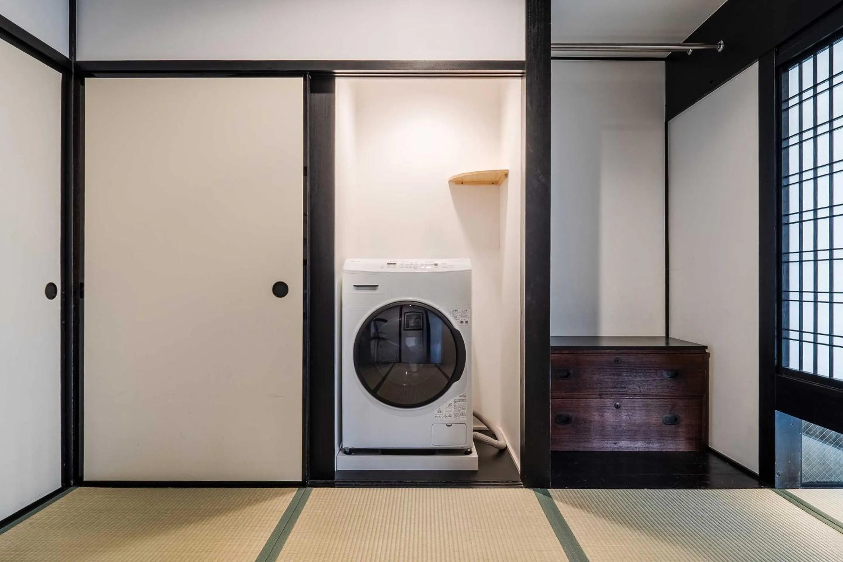 washing machine in Shobu an Machiya House