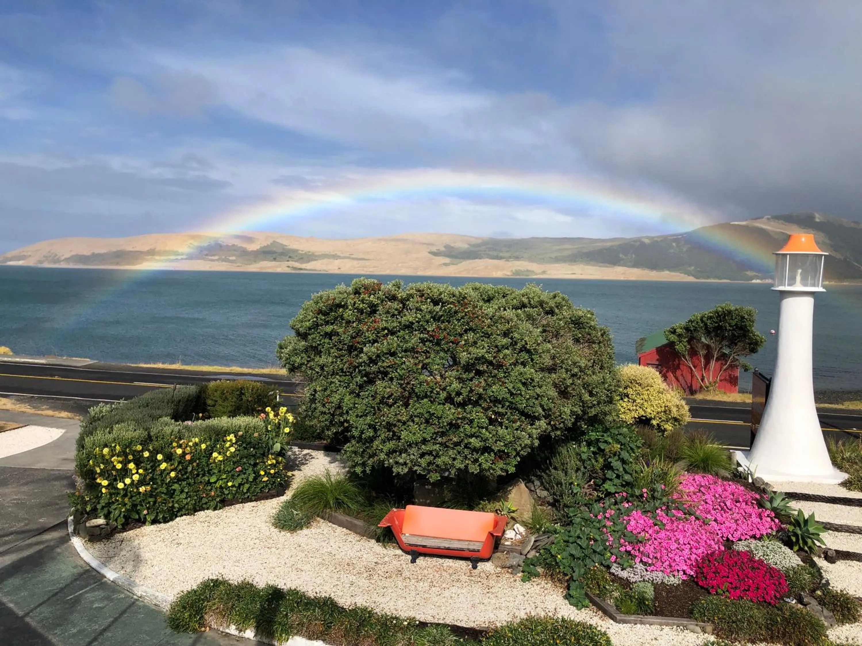 Sea view in Opononi Lighthouse Motel
