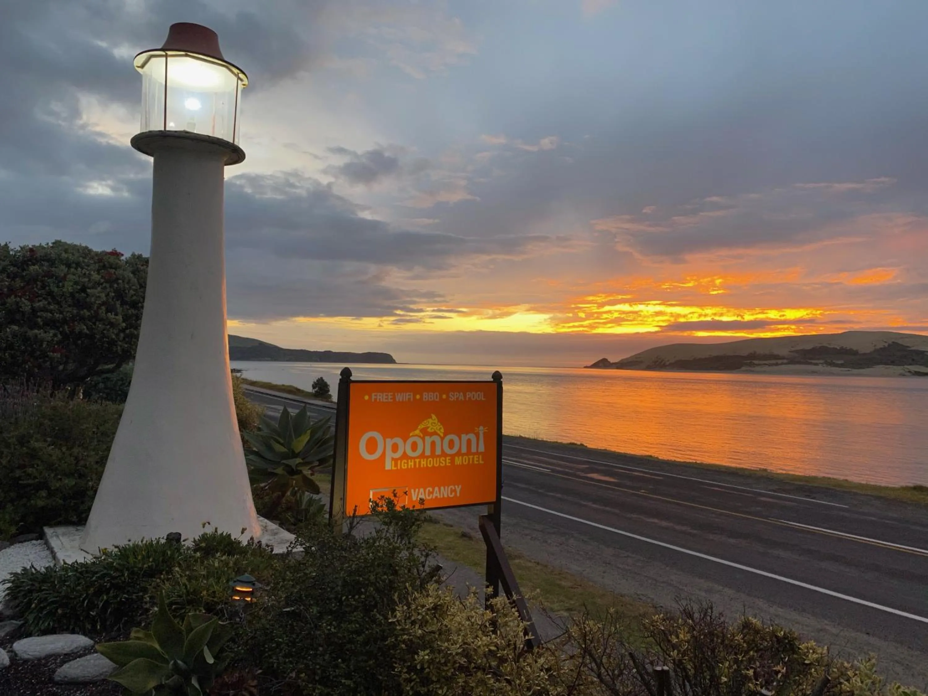 Property logo or sign in Opononi Lighthouse Motel