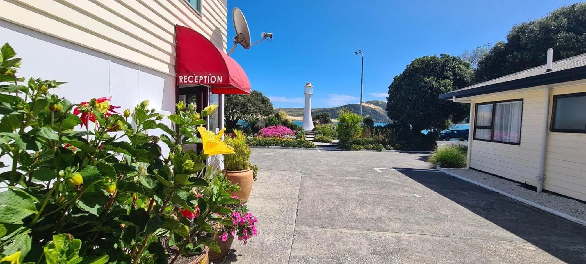 Lobby or reception in Opononi Lighthouse Motel