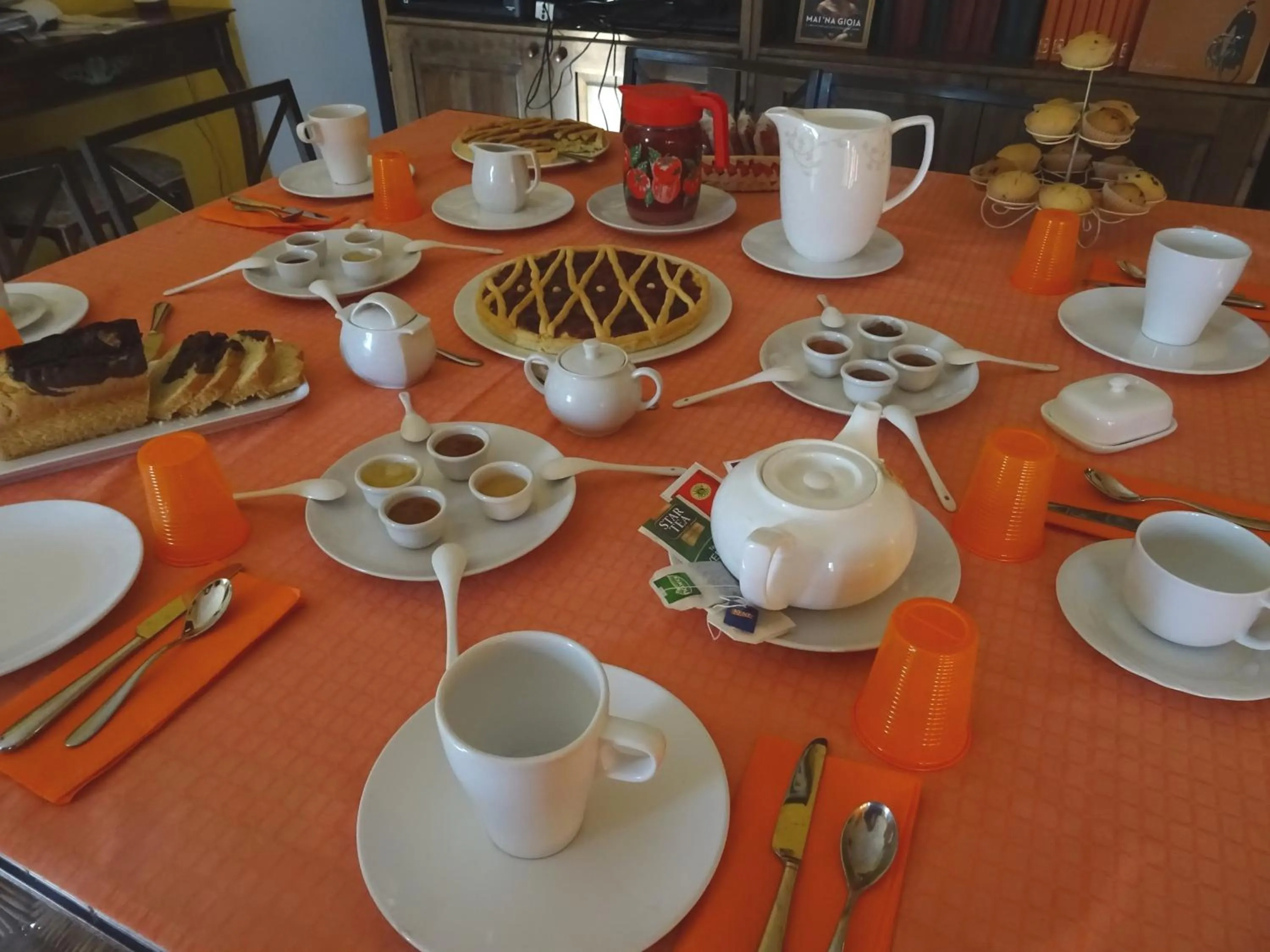 Buffet breakfast in GranNoce Bed and Breakfast