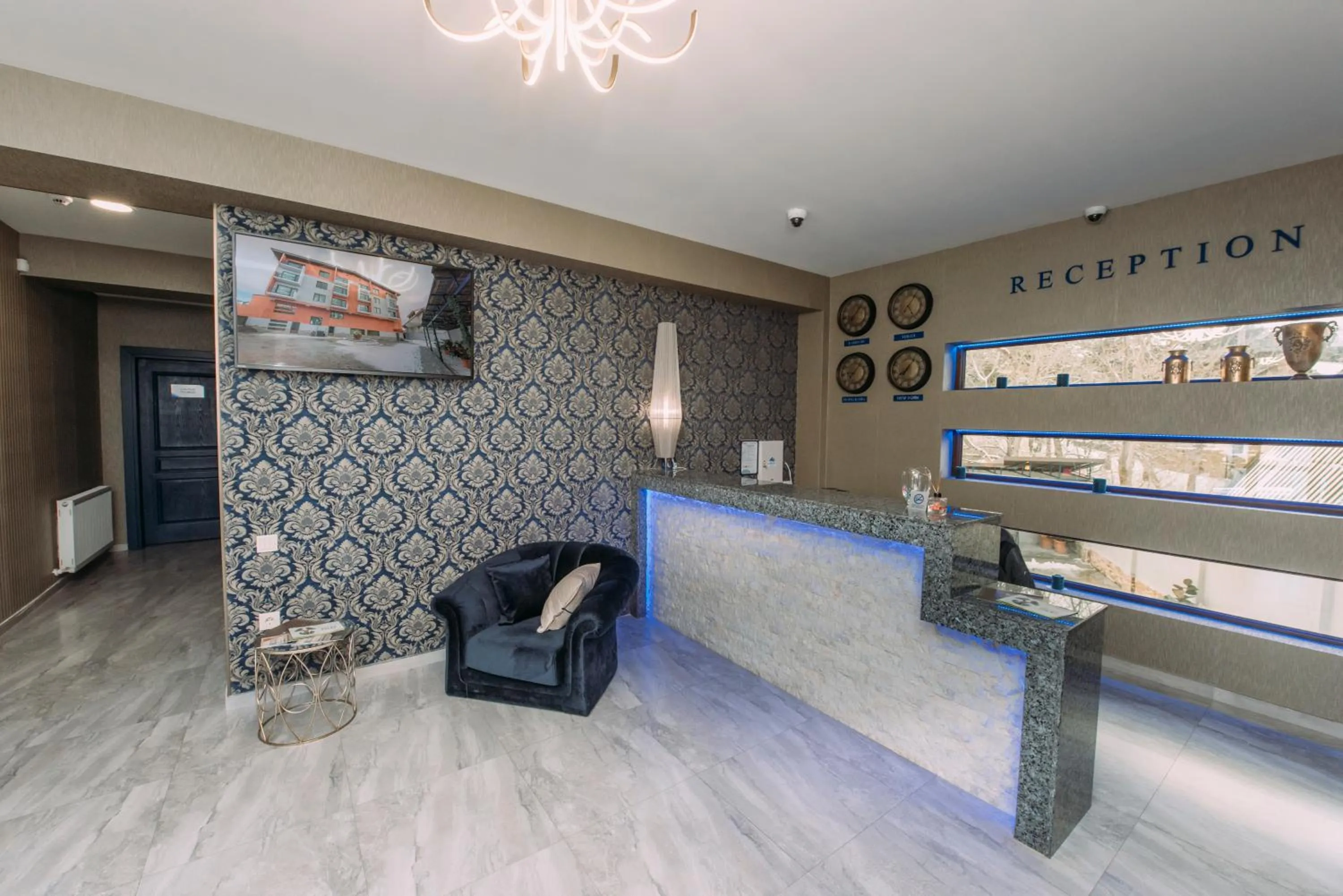 Lobby or reception in Hotel Sapphire Bakuriani