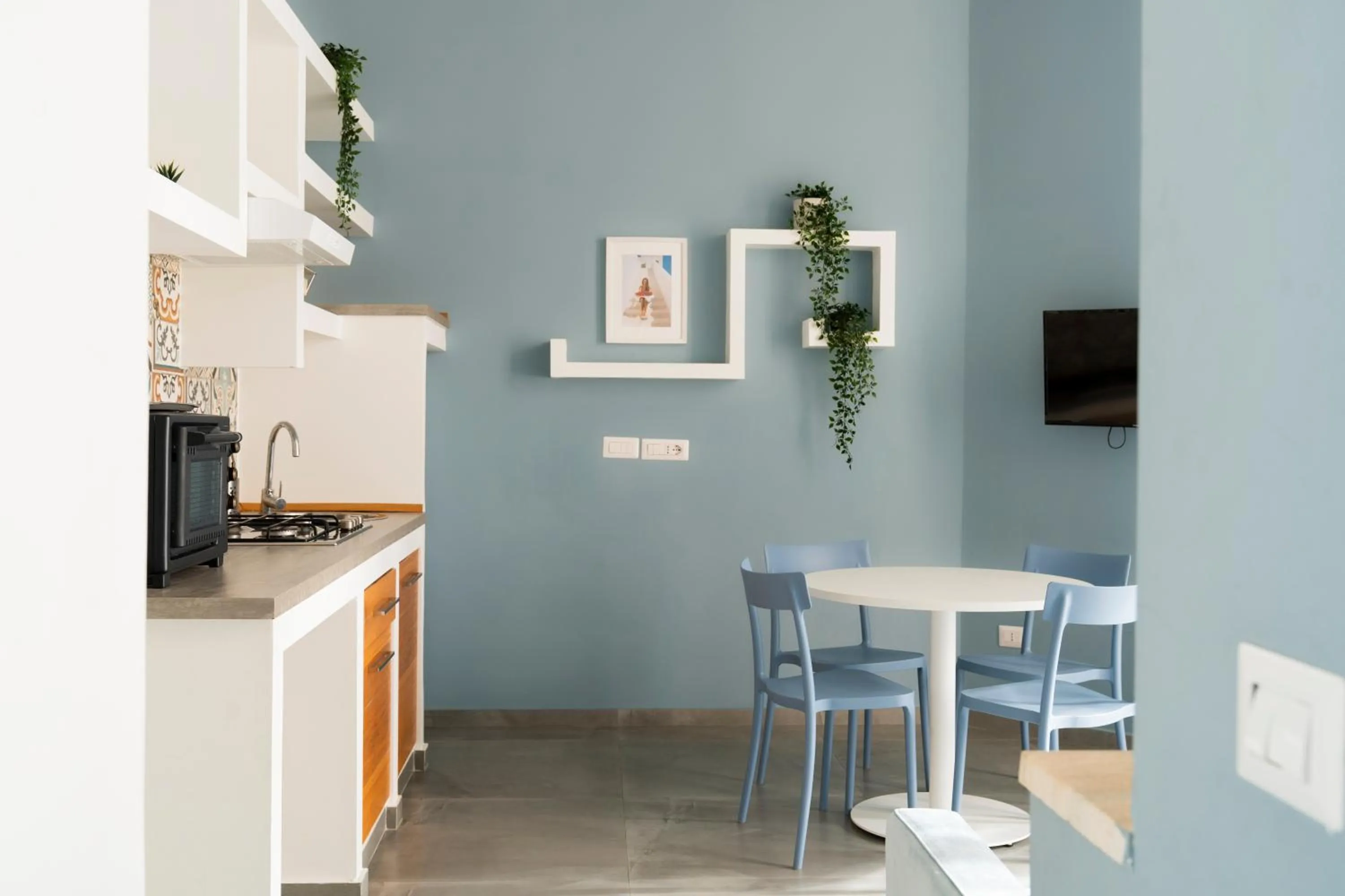 Dining area in La Via del Mare