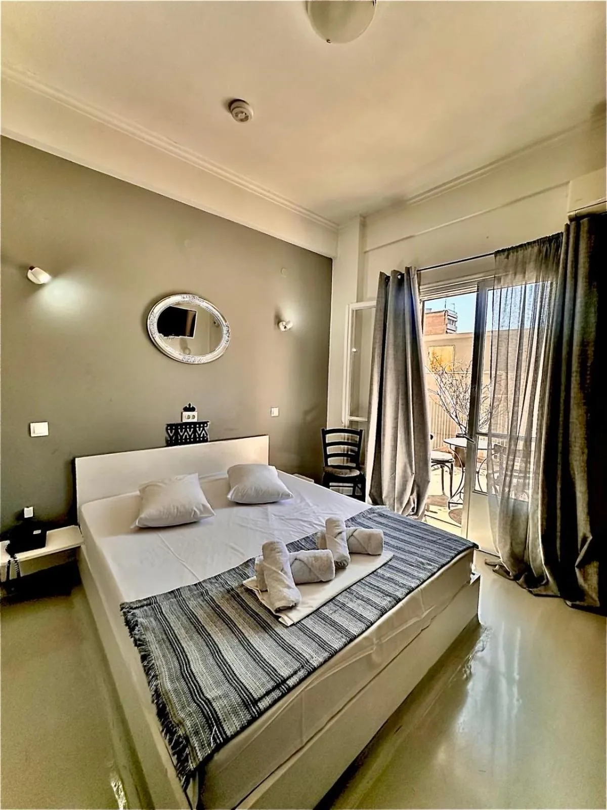 Bed in Sparta Team Hotel