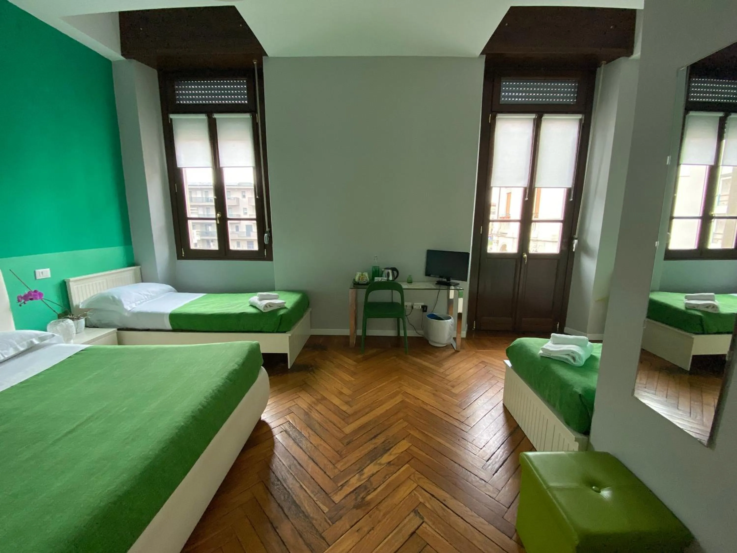 View (from property/room), Bed in GIO'EL Happiness Guest House