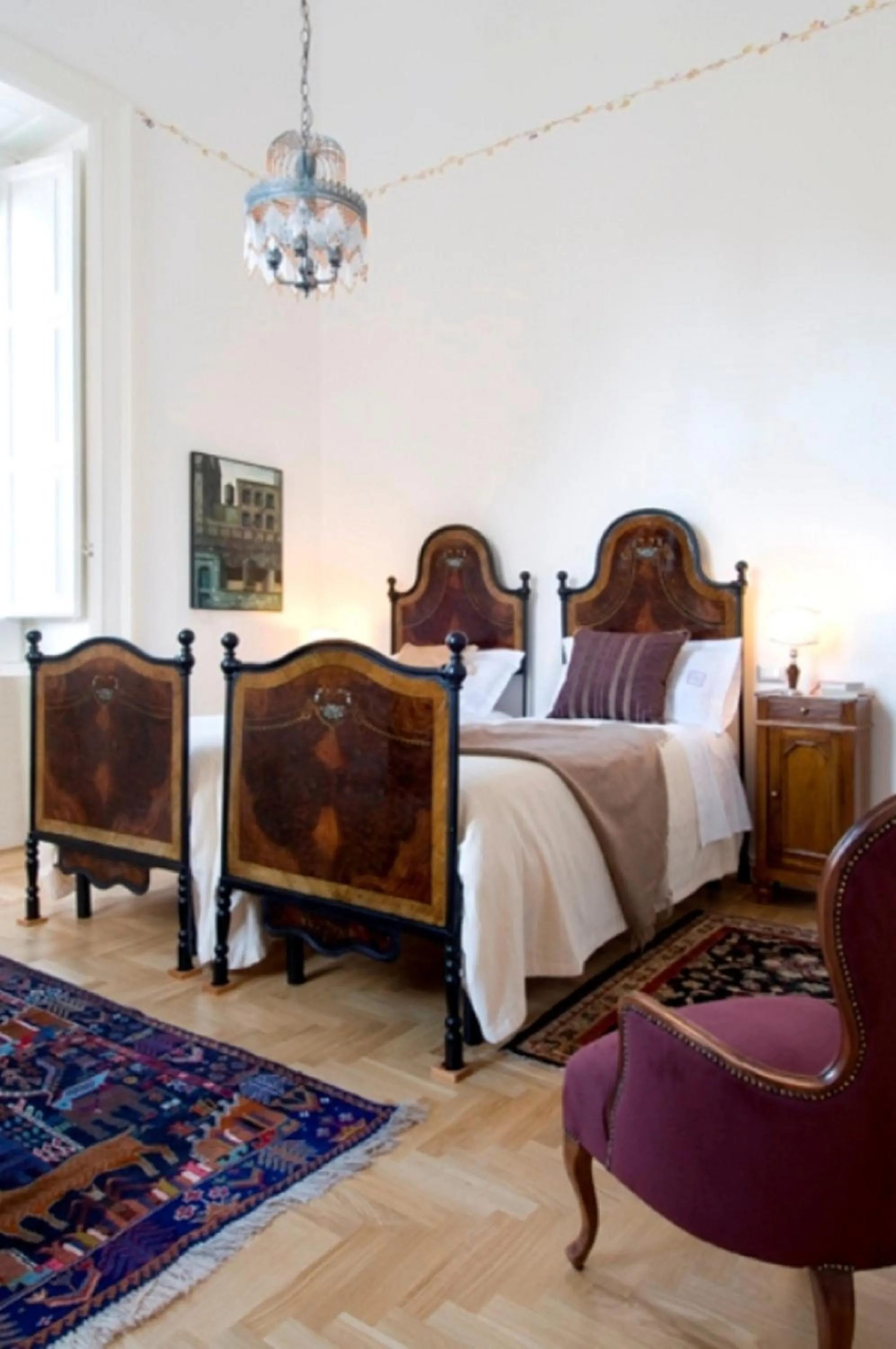 Decorative detail, Bed in Palazzo De Giorgi B&B