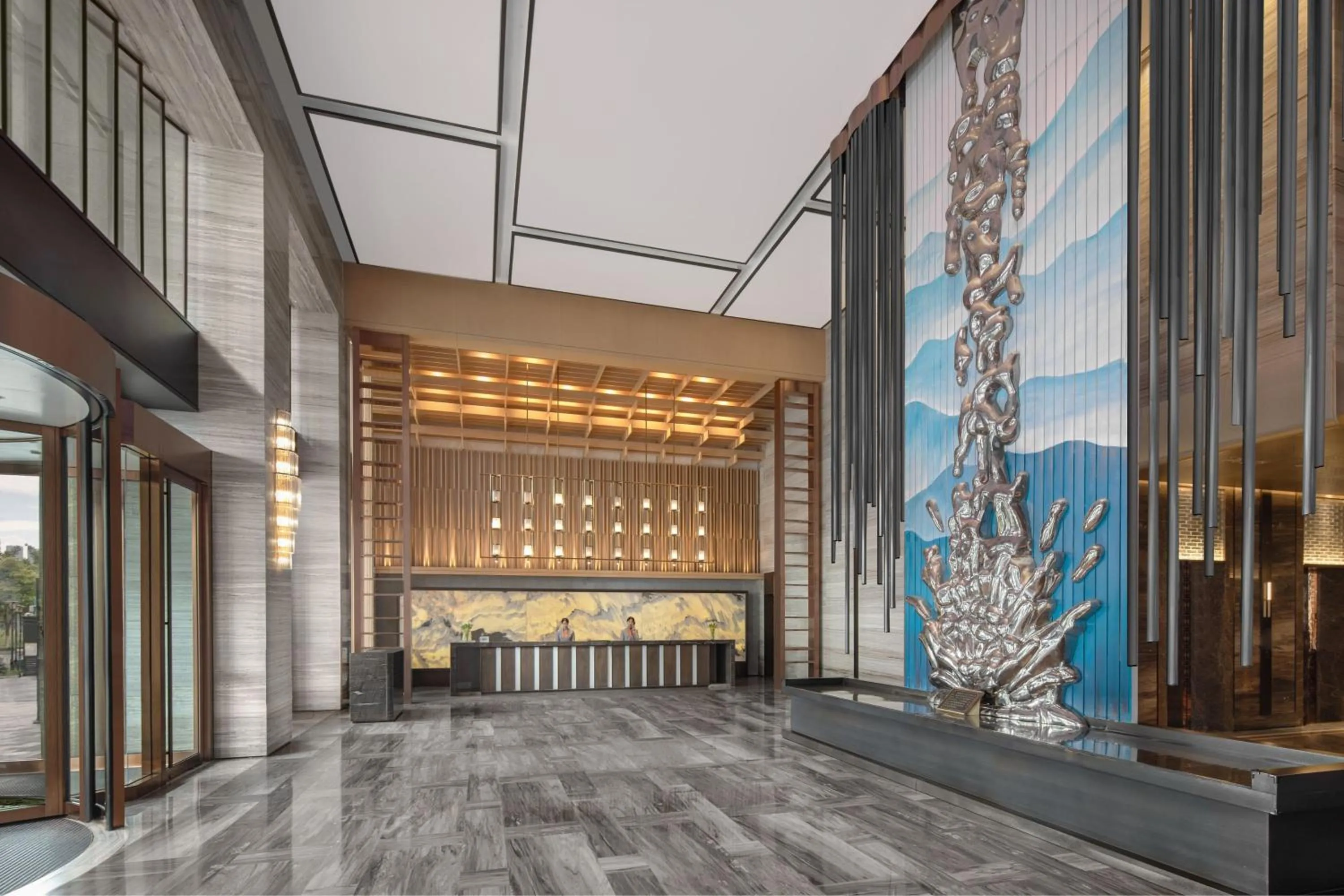 Lobby or reception in Courtyard by Marriott Hangzhou Xiaoshan