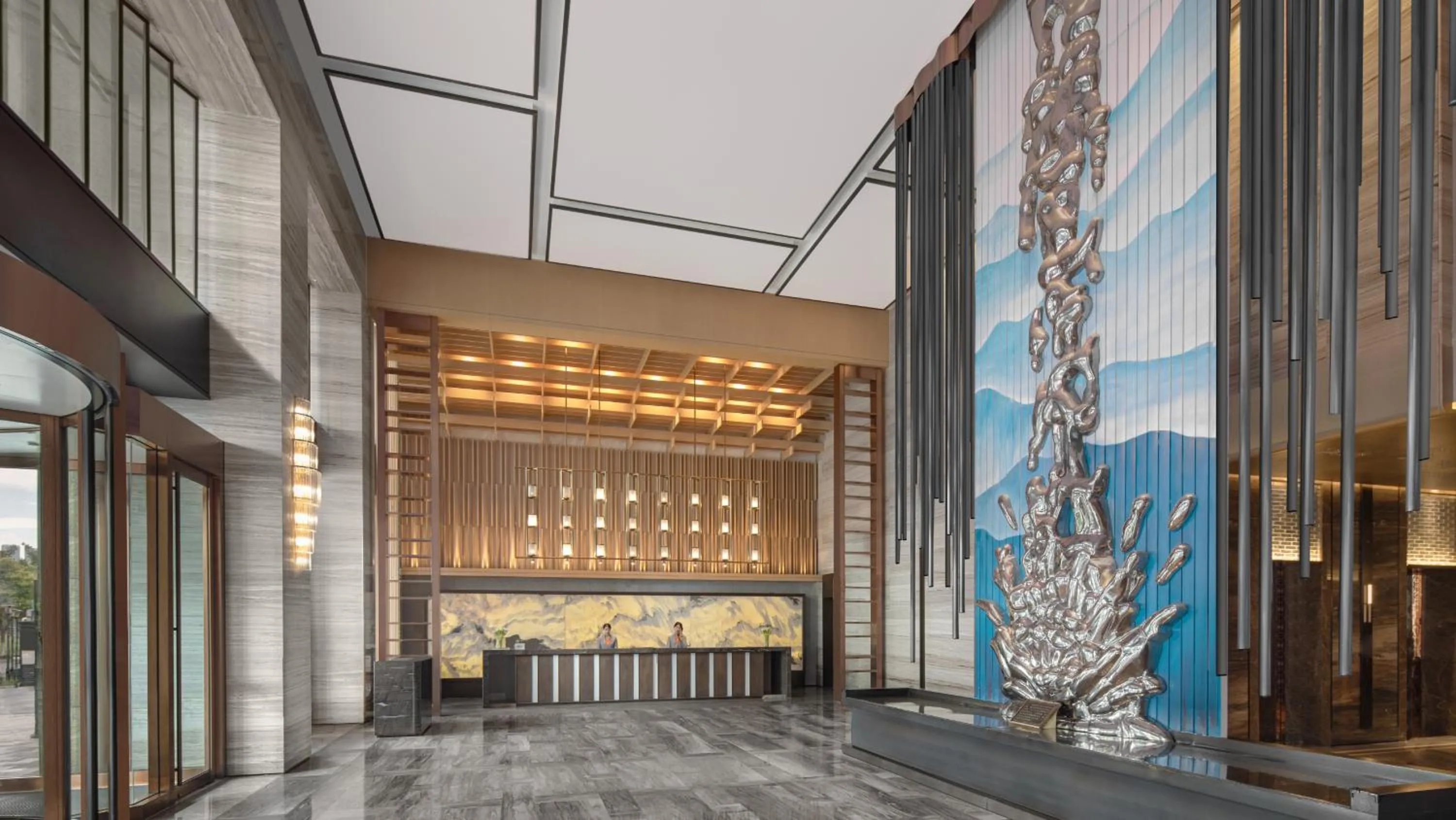 Lobby or reception in Courtyard by Marriott Hangzhou Xiaoshan