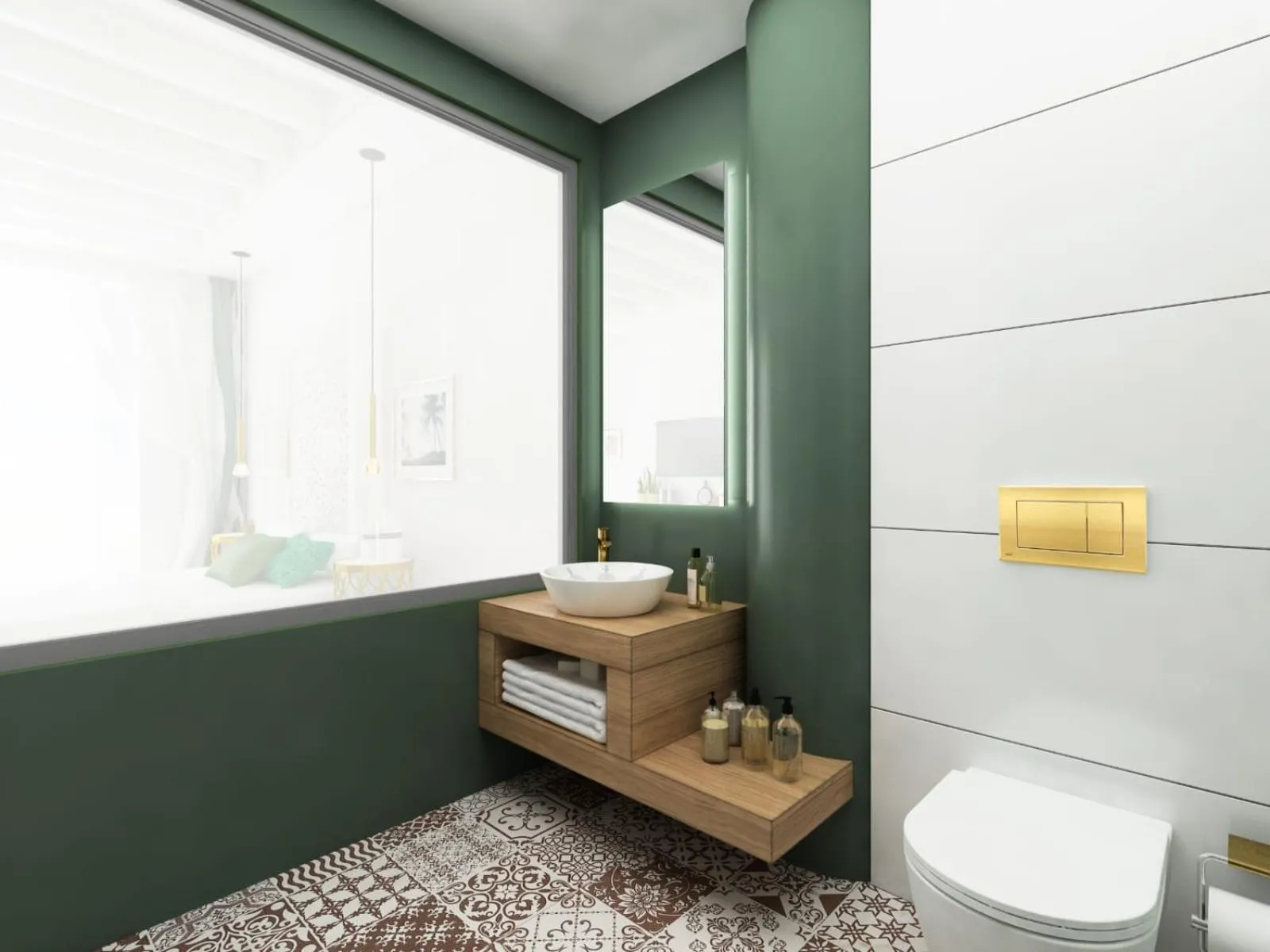 Shower in Hotel Karbel Sun