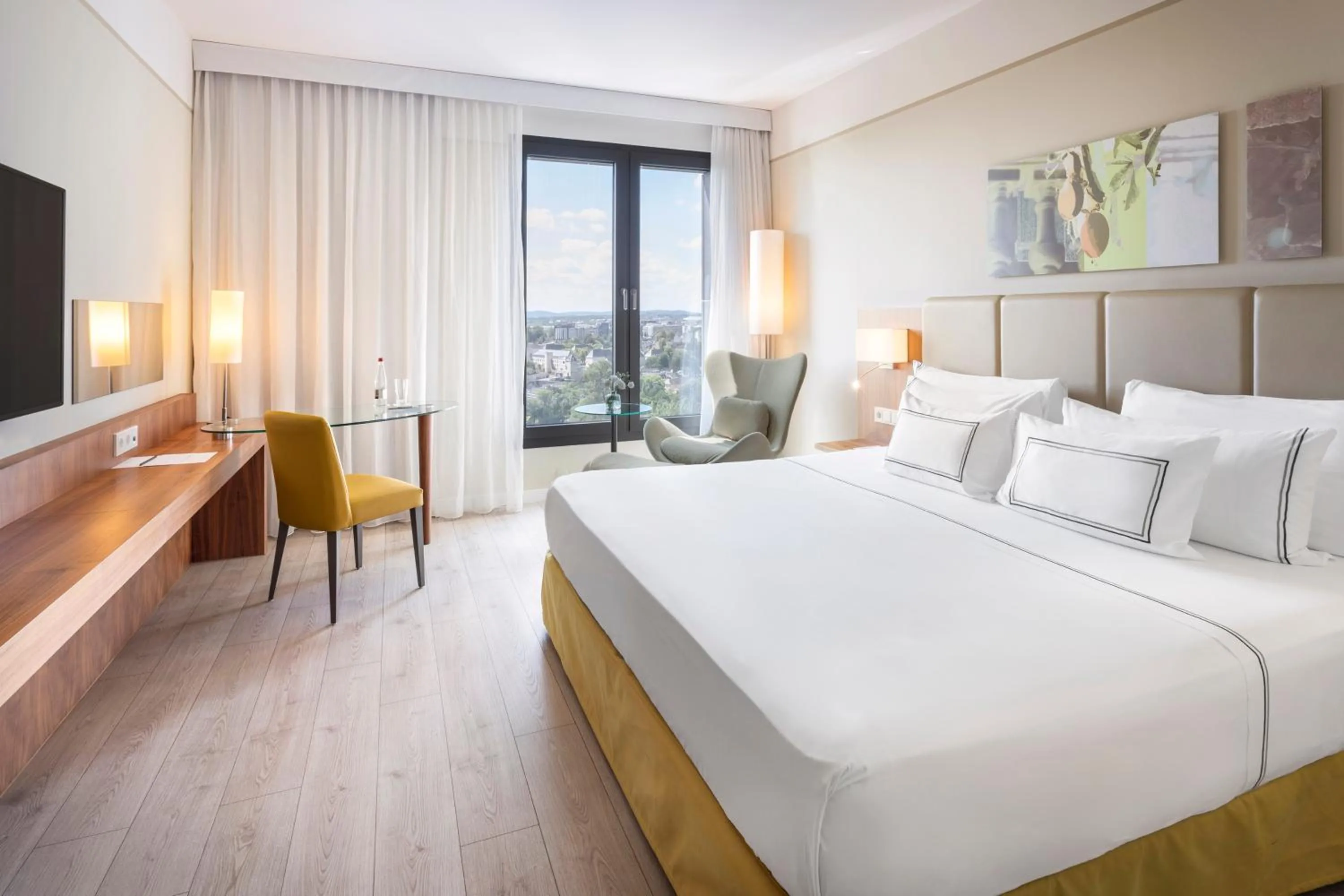 Bed in Melia Luxembourg