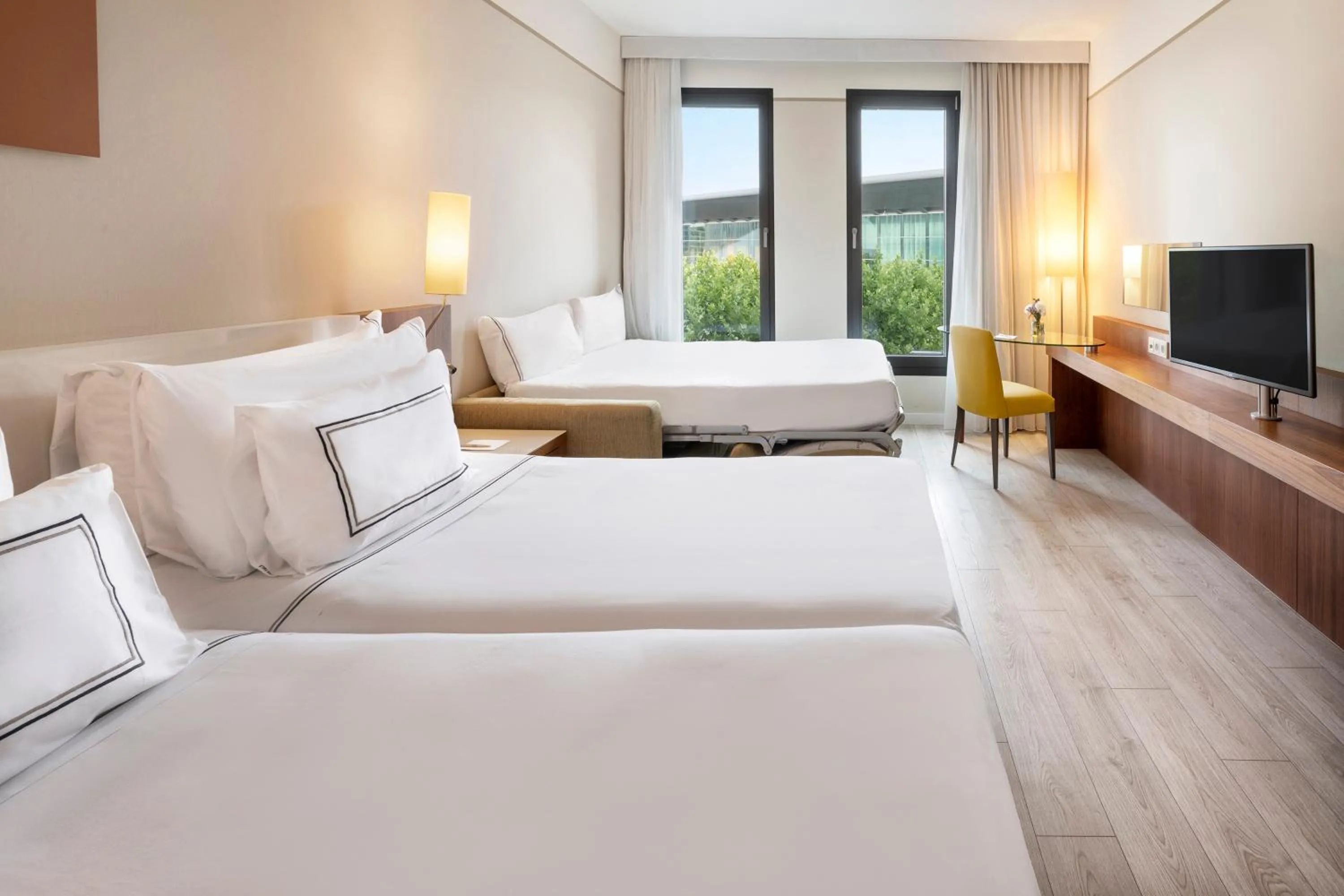 Bed in Melia Luxembourg