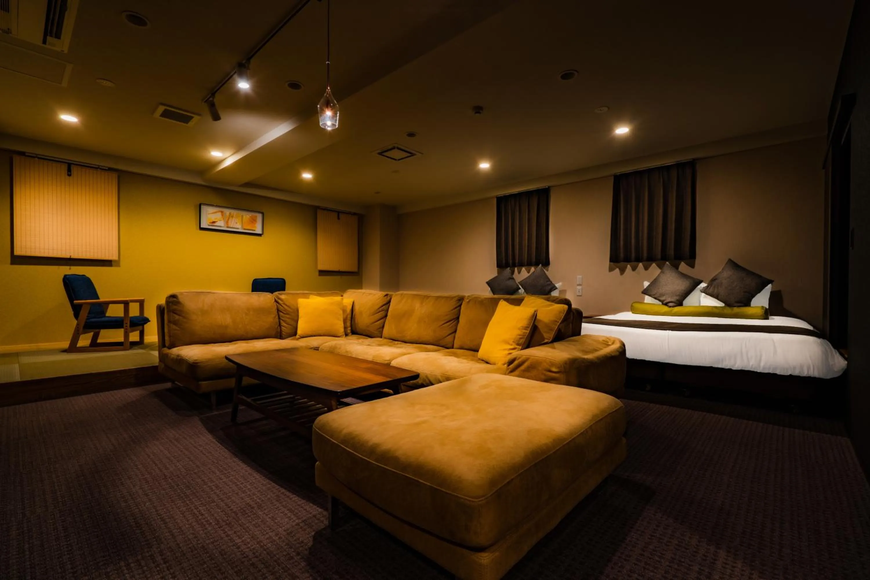 Living room, Bed in Randor Residence Susukino Suites