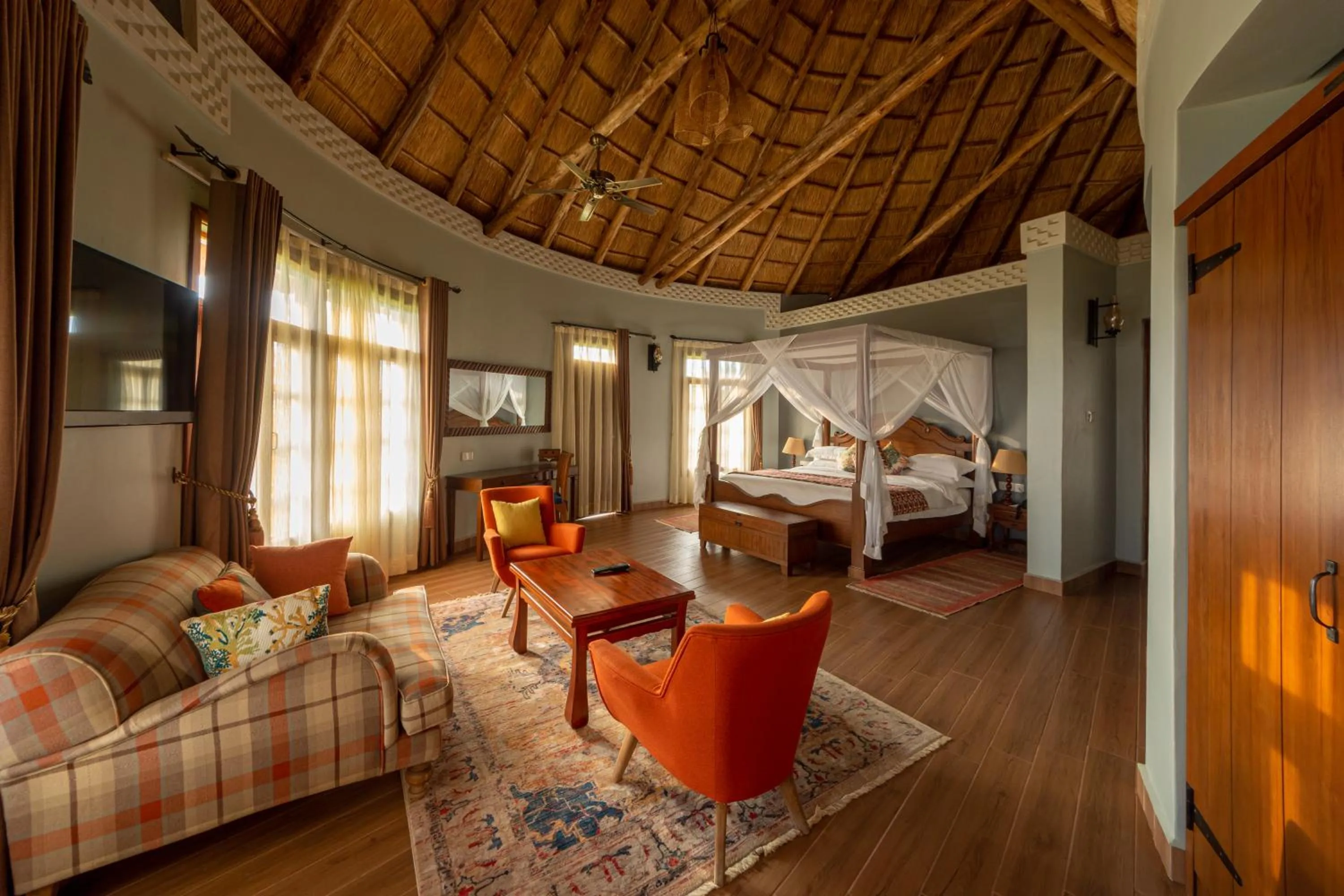 Bed in Emburara Farm Lodge