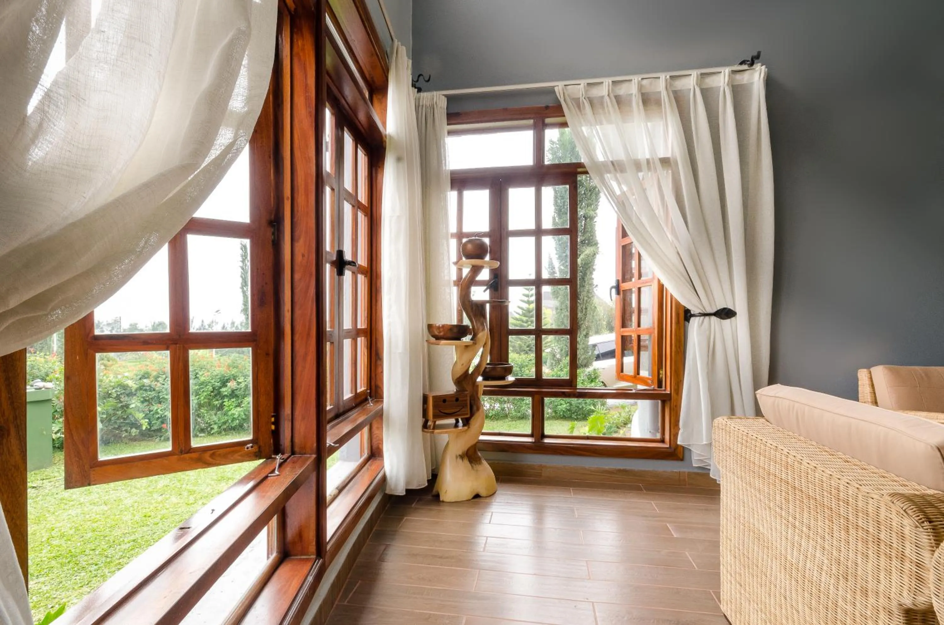 Garden view in Emburara Farm Lodge