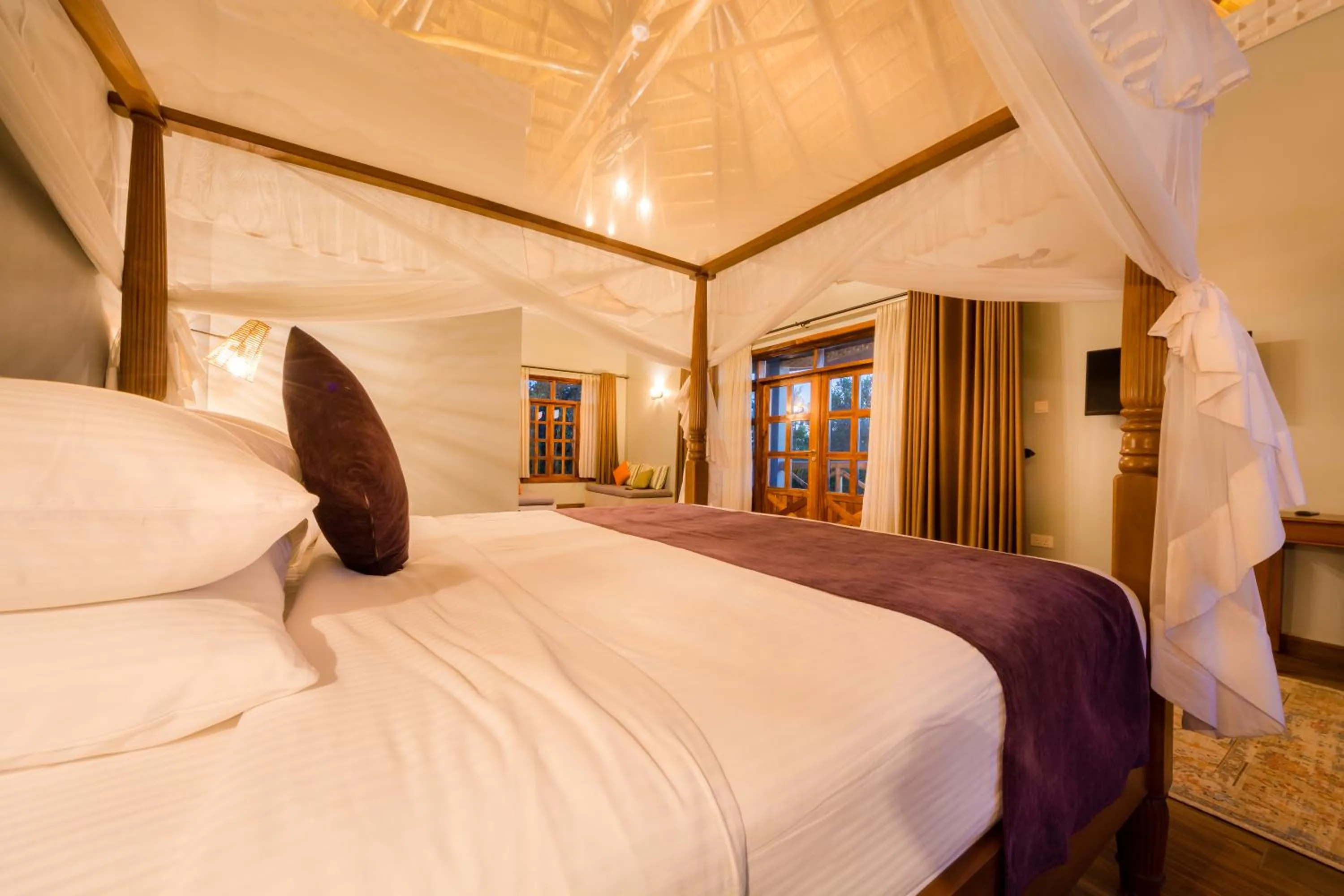 Bed in Emburara Farm Lodge