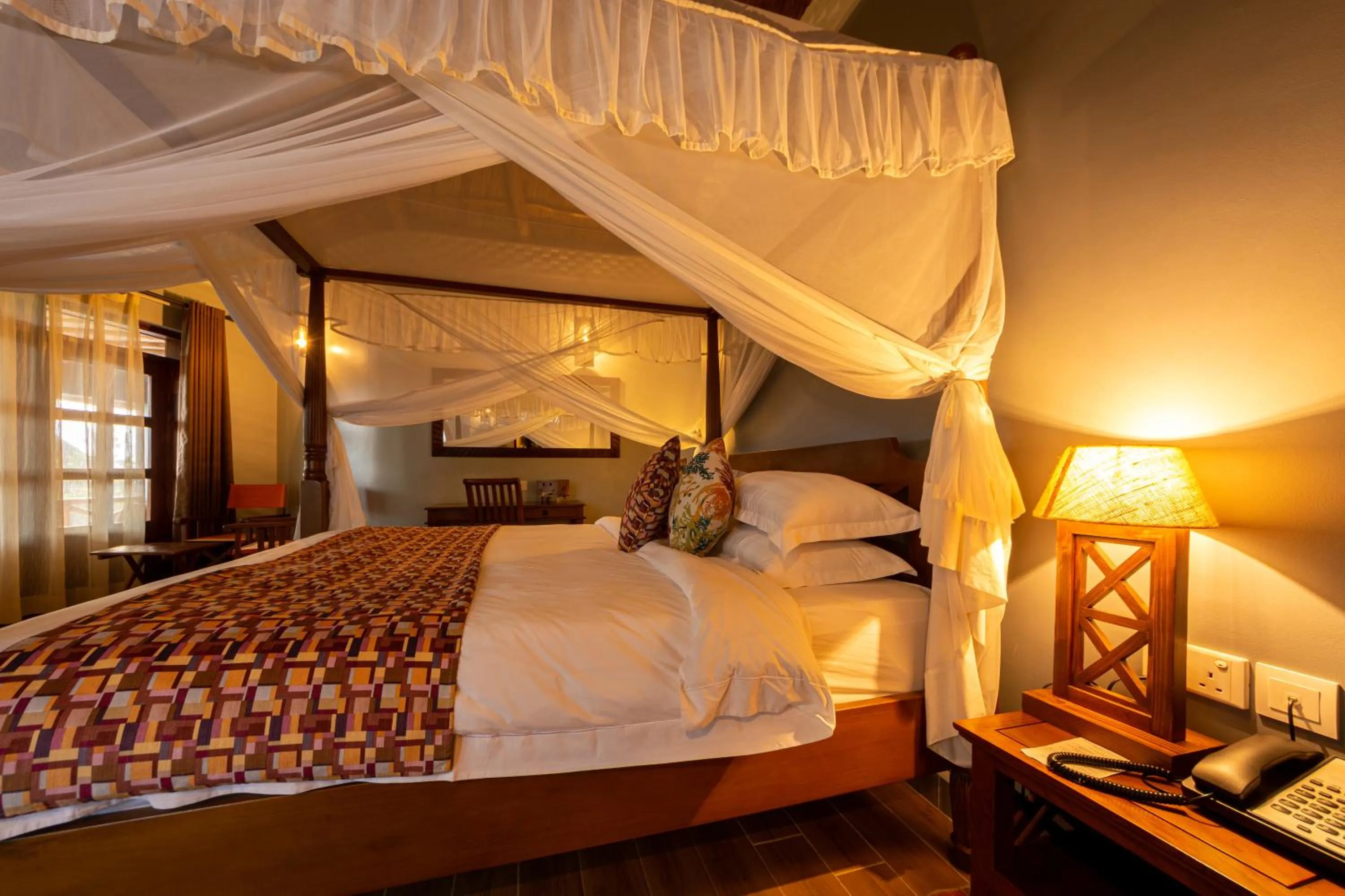 Bed in Emburara Farm Lodge