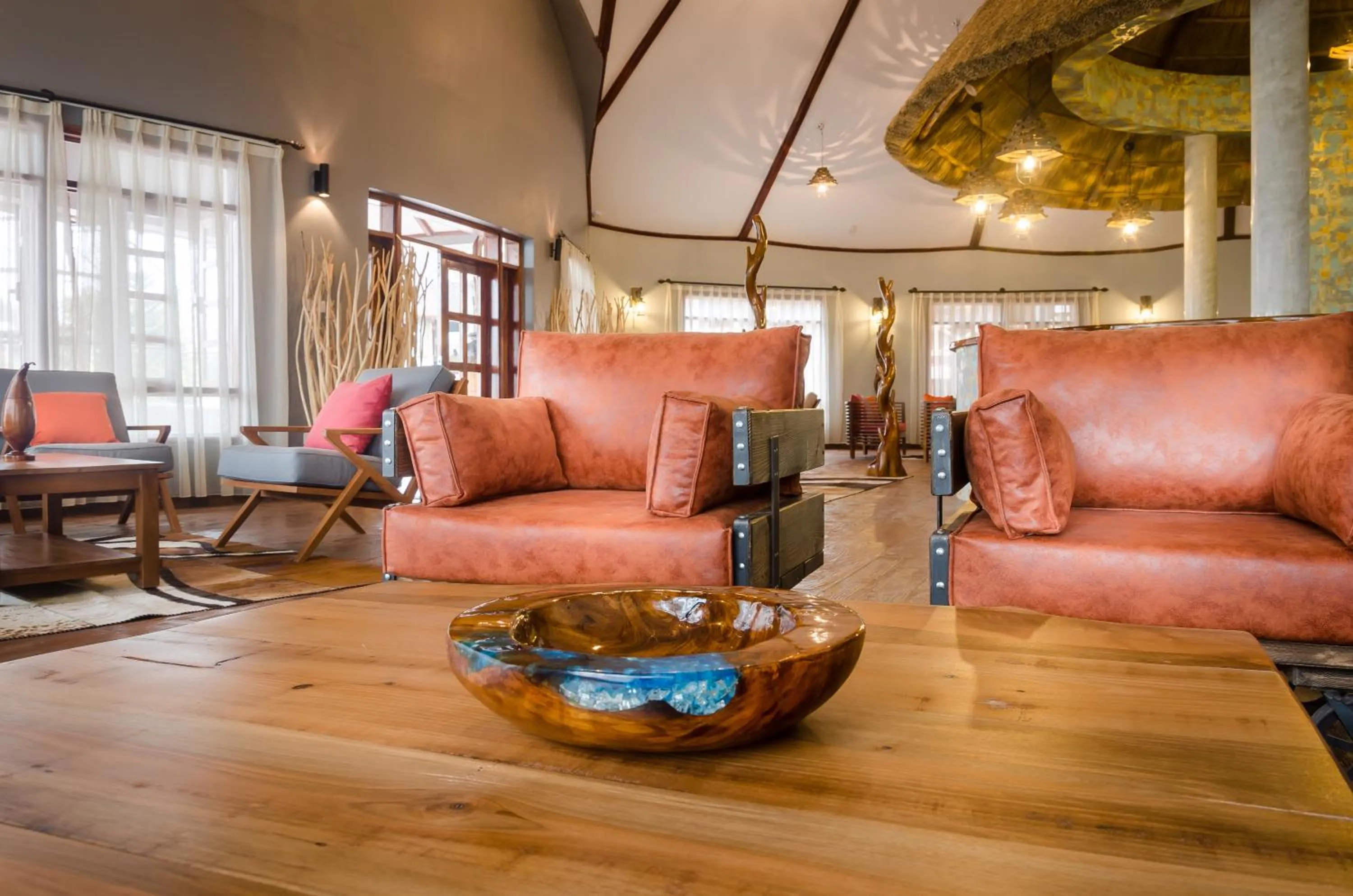 Seating area in Emburara Farm Lodge