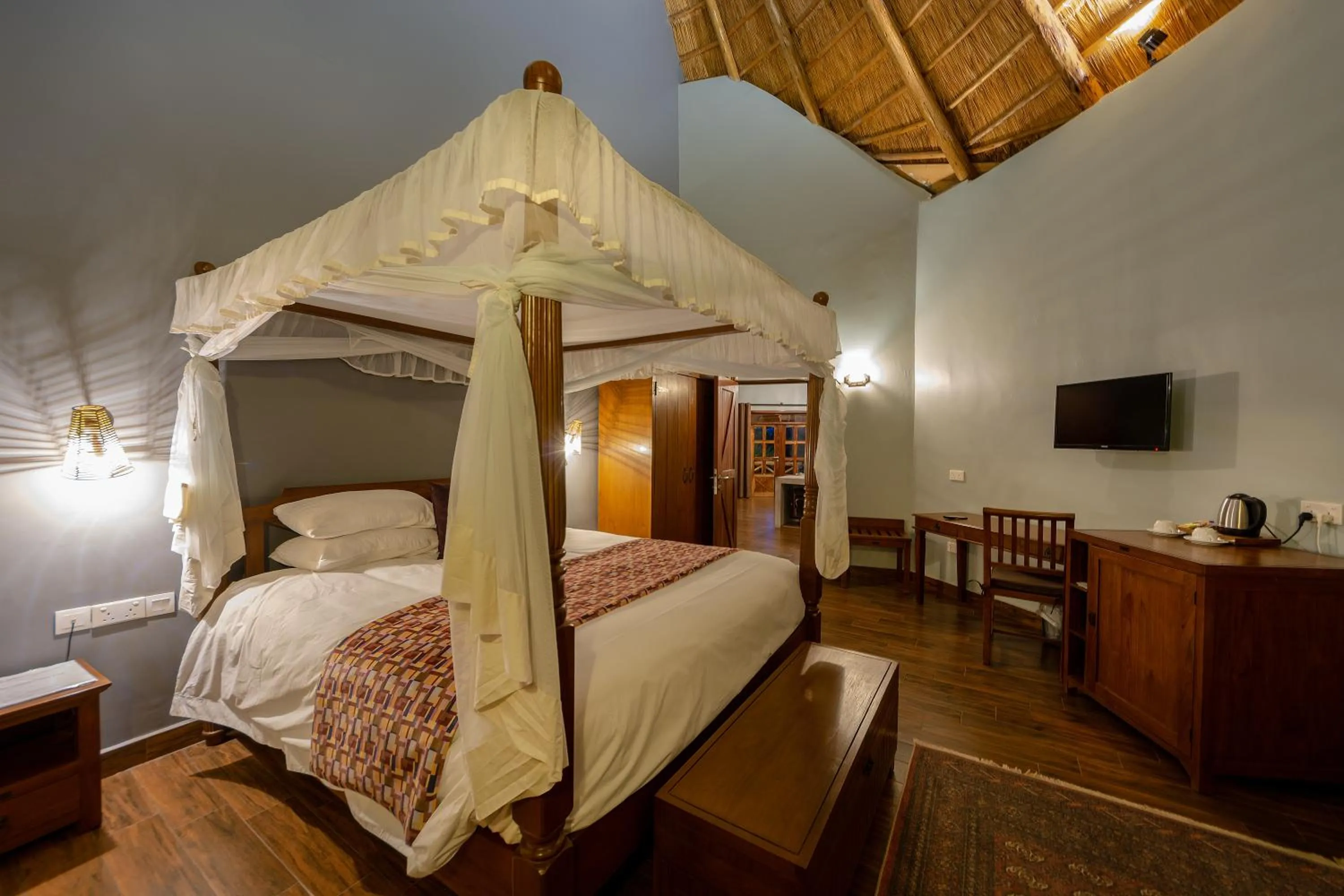 Bed in Emburara Farm Lodge