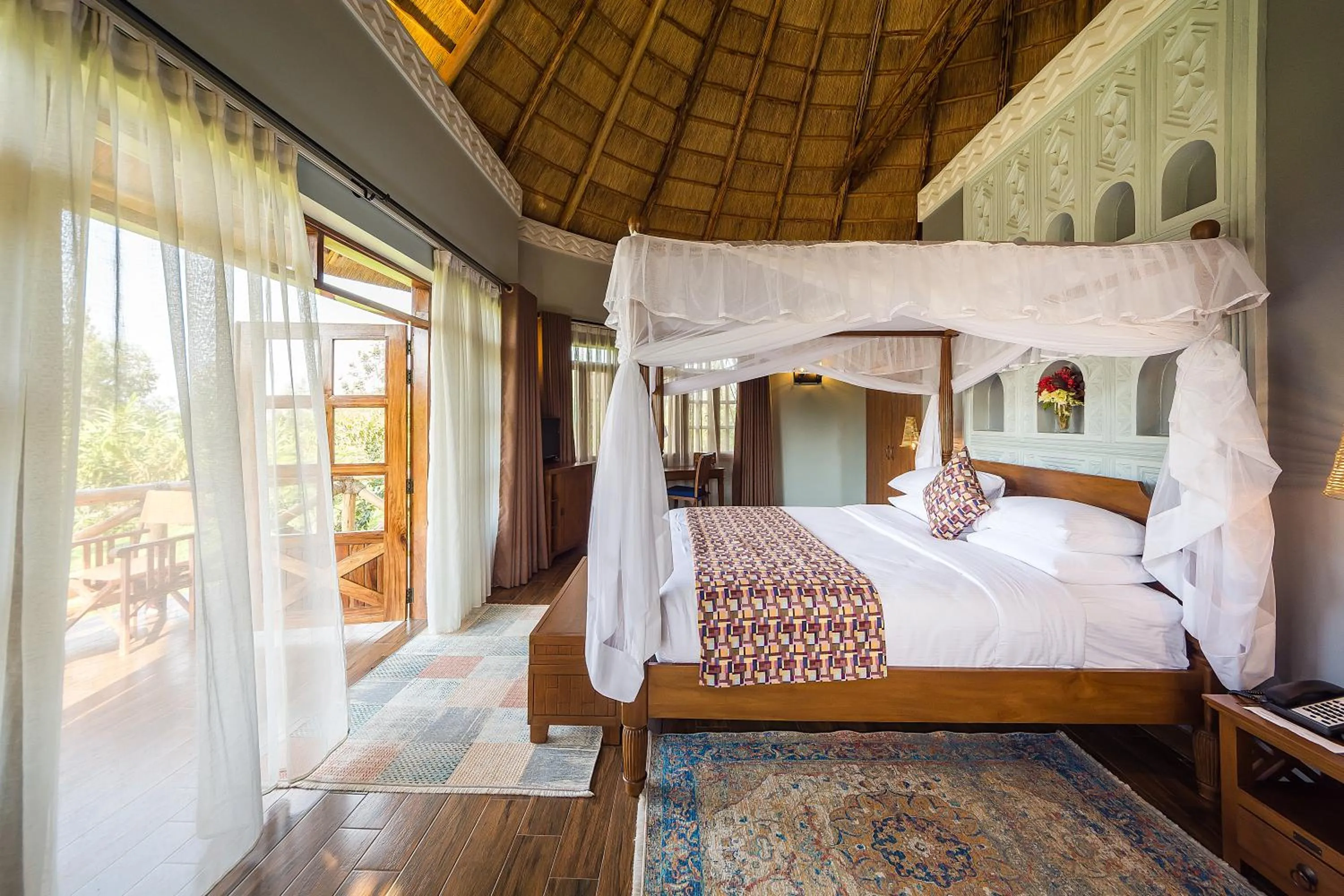 Bed in Emburara Farm Lodge
