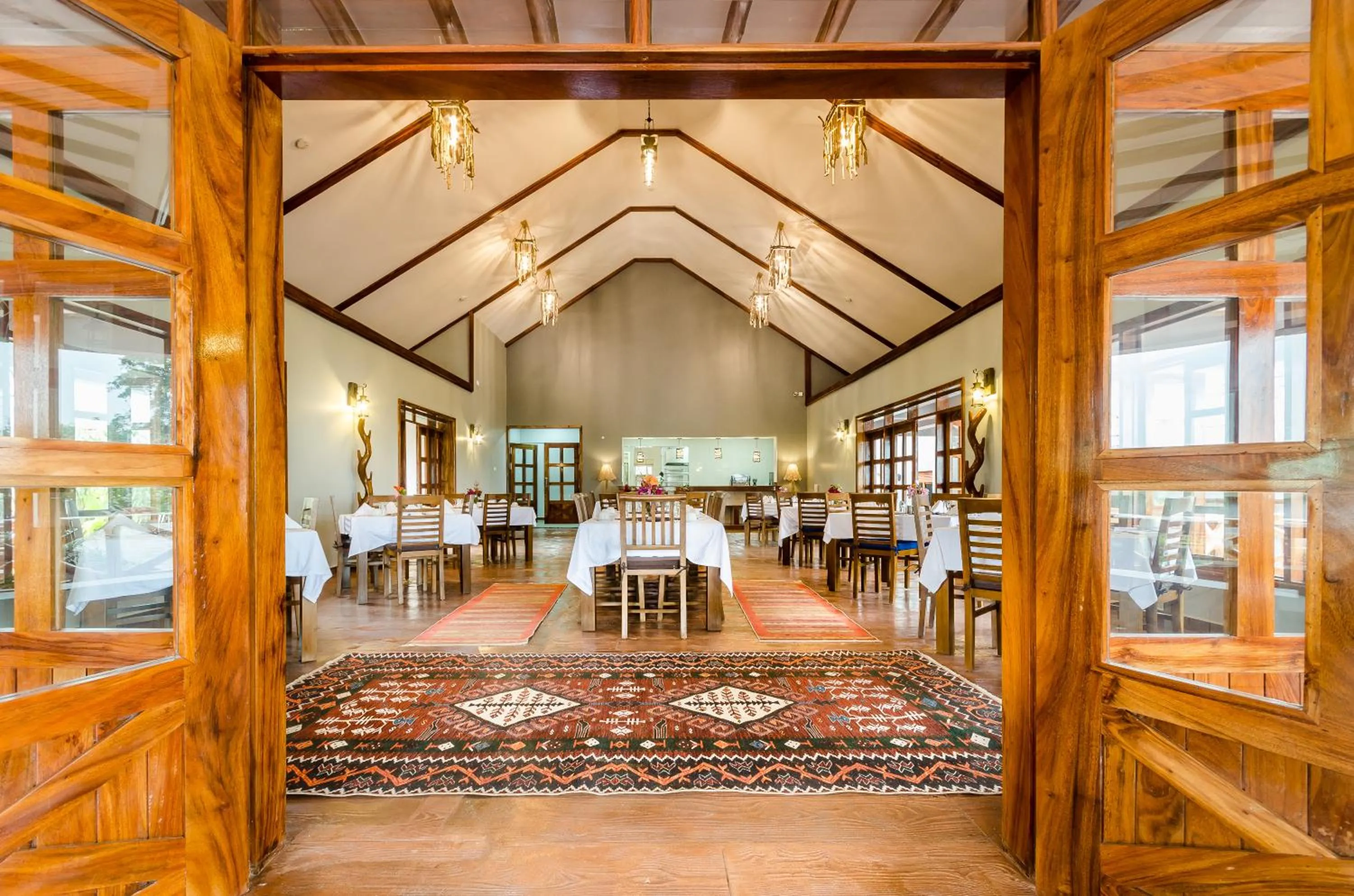 Dining area in Emburara Farm Lodge