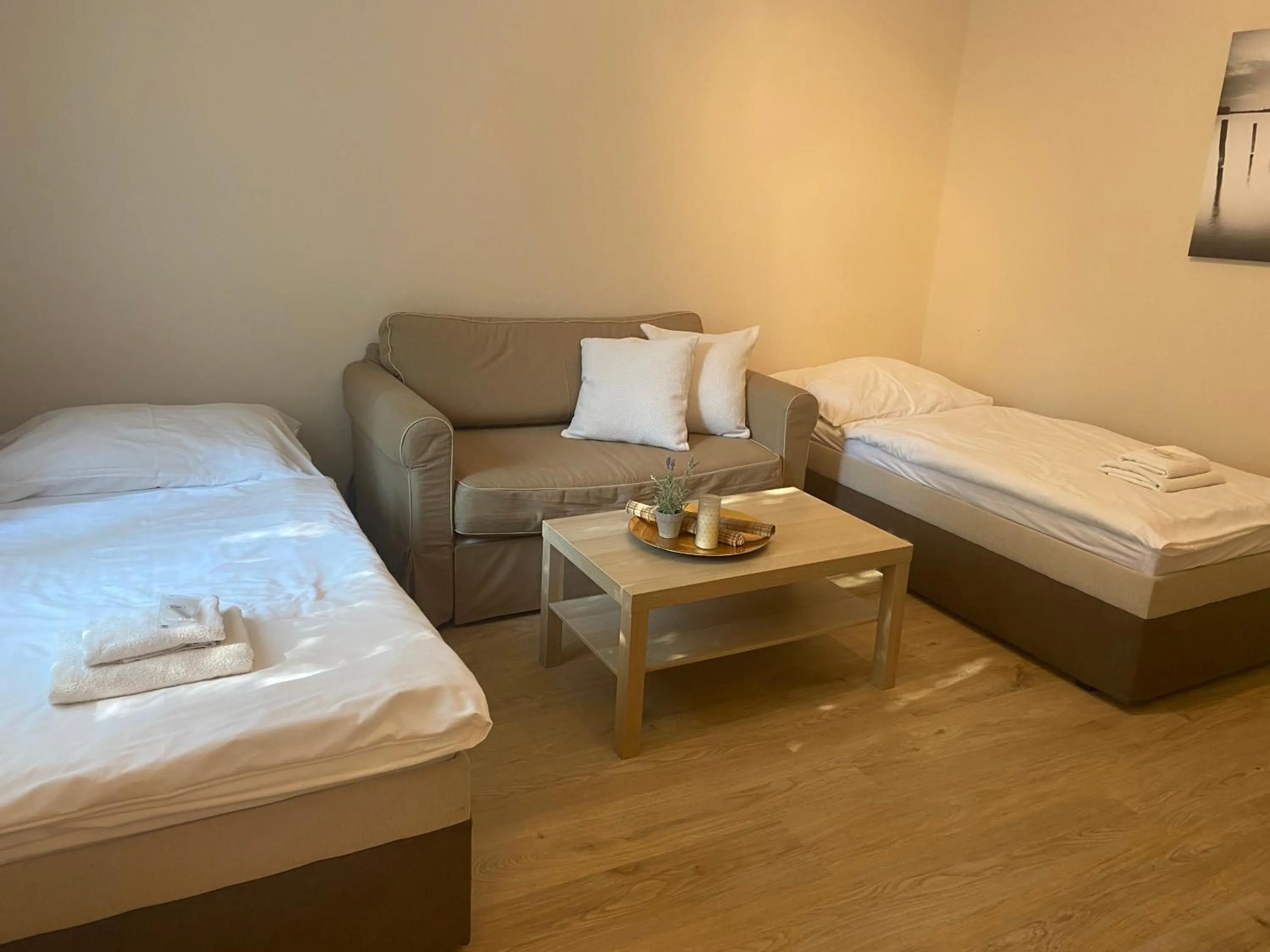 Bed in STING Apartments Havířov