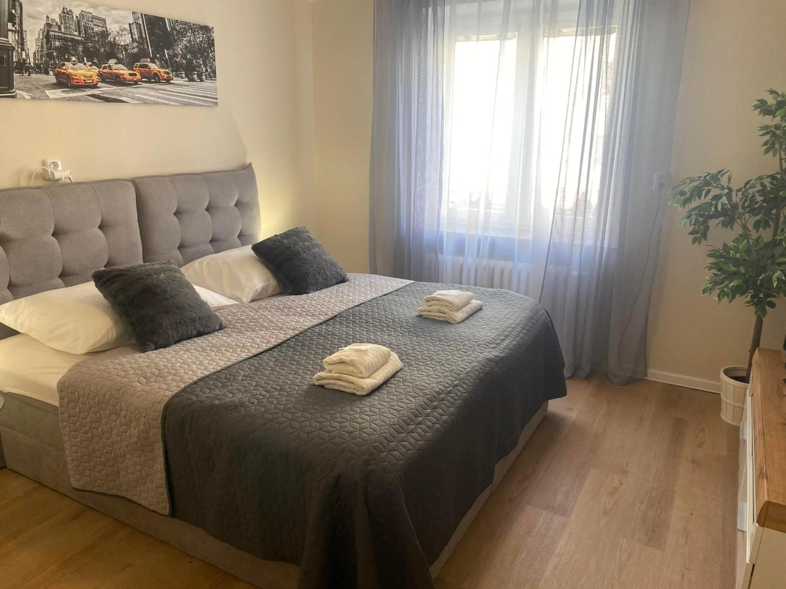 Bed in STING Apartments Havířov