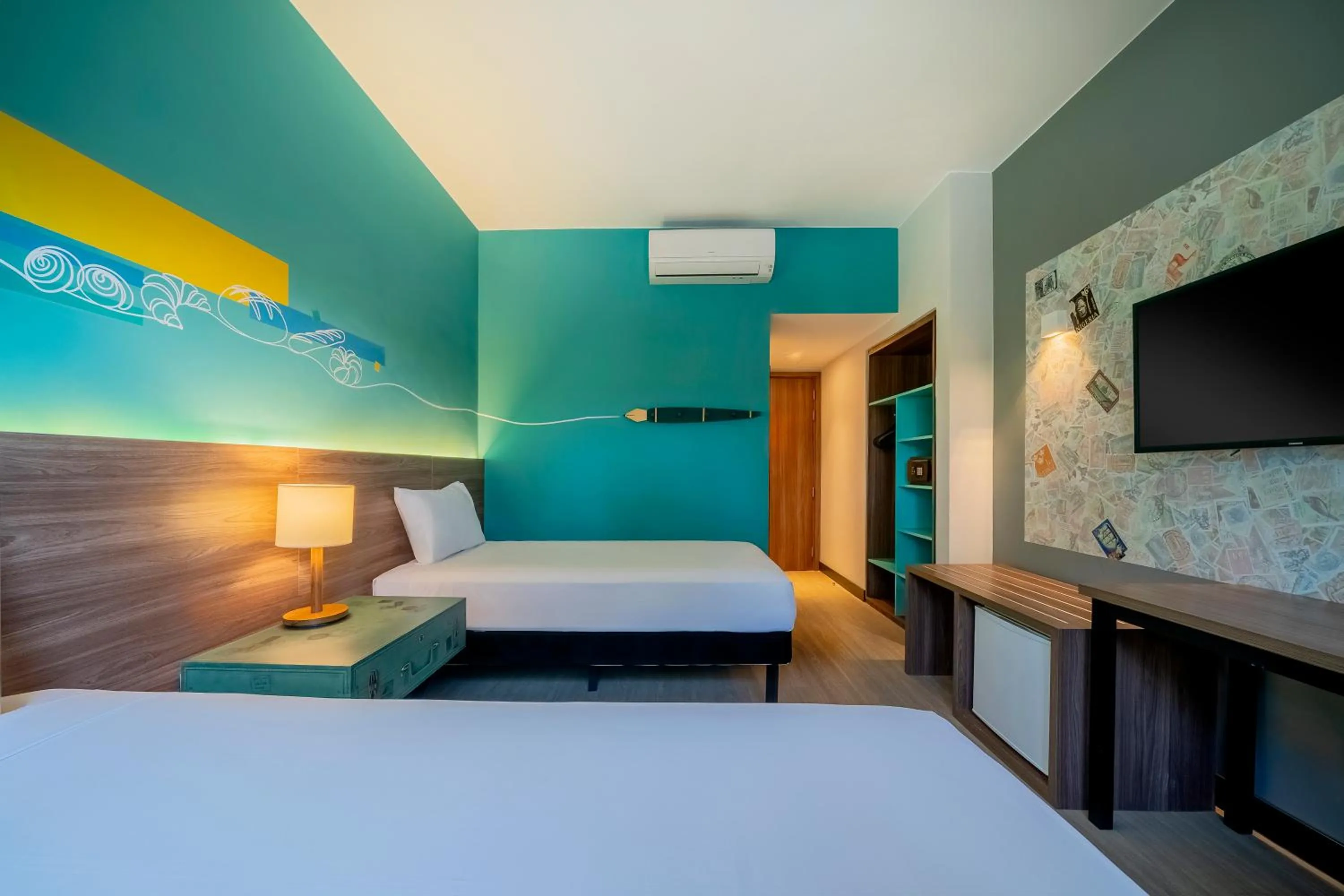 Bedroom, Bed in ibis Styles Sorocaba Santa Rosalia