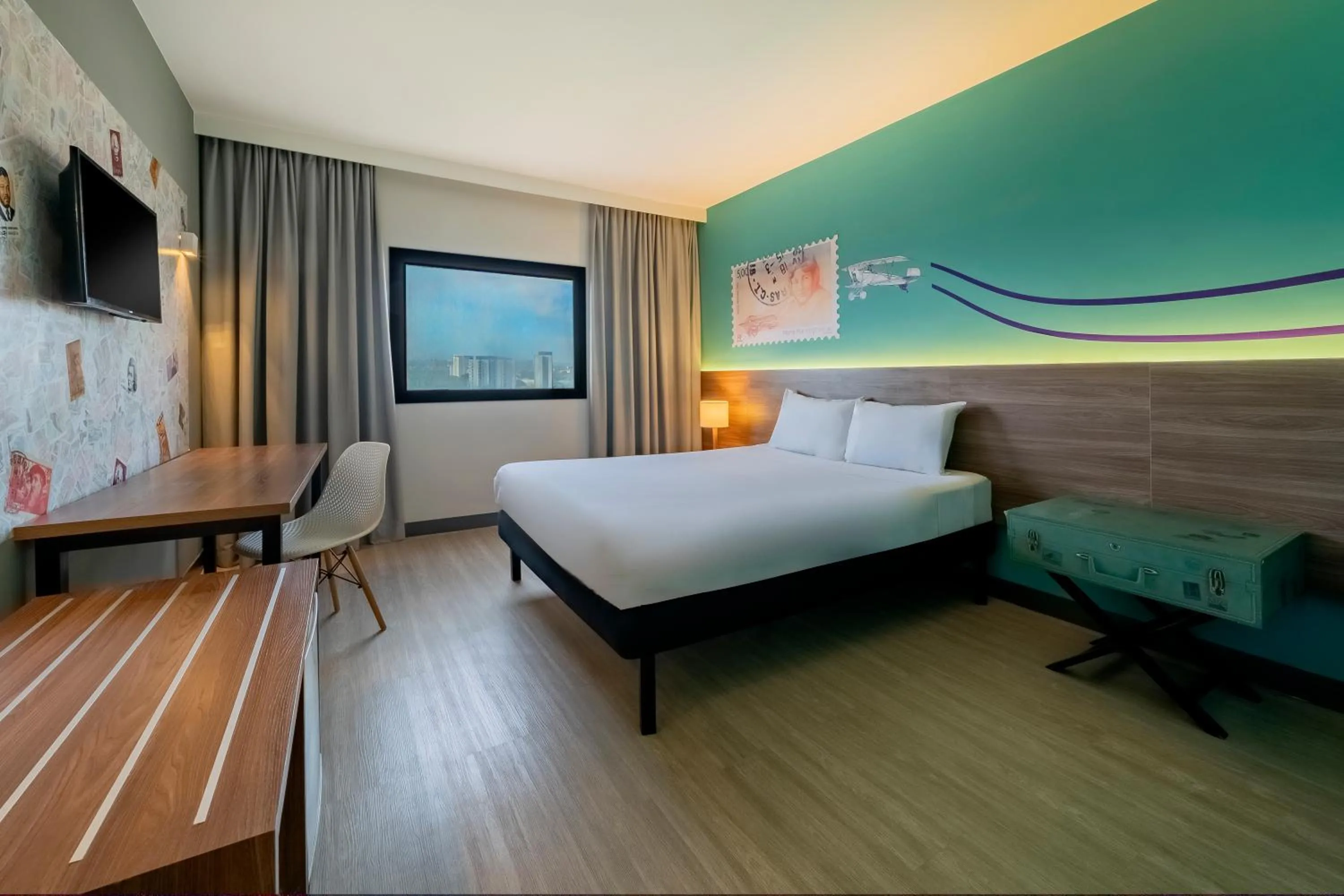 Bedroom, Bed in ibis Styles Sorocaba Santa Rosalia