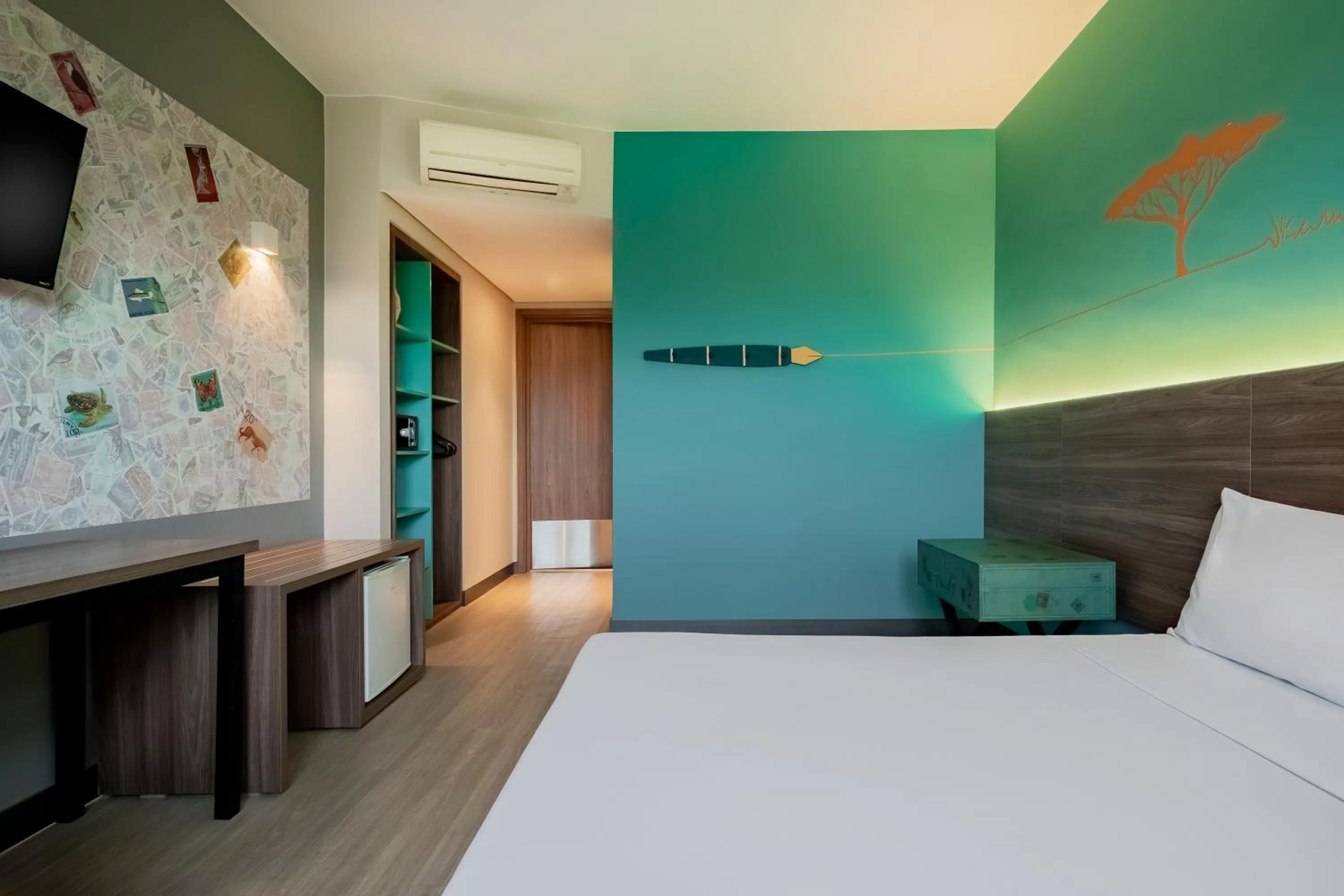 Bedroom, Bed in ibis Styles Sorocaba Santa Rosalia