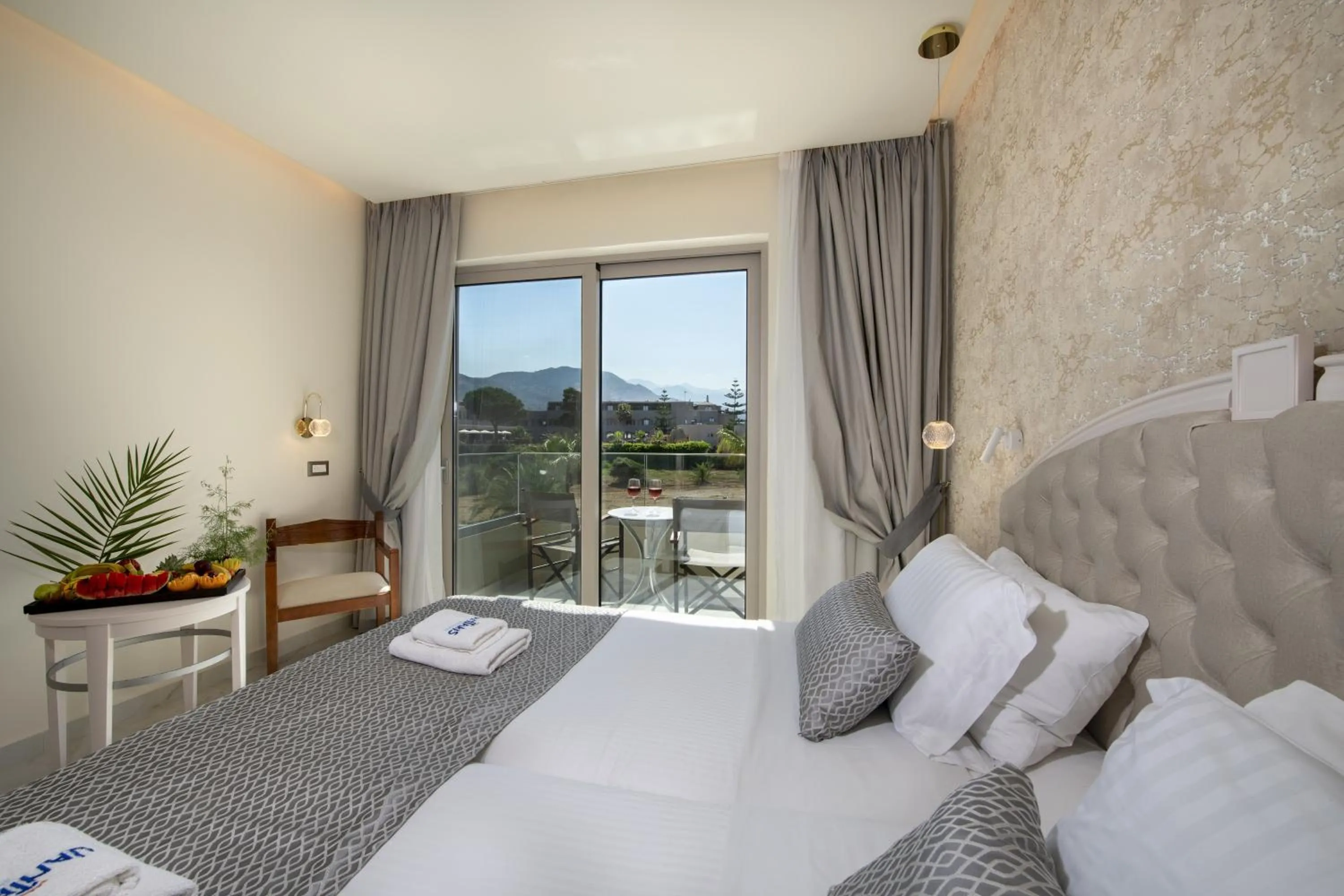 Bed in Vantaris Luxury Beach Resort