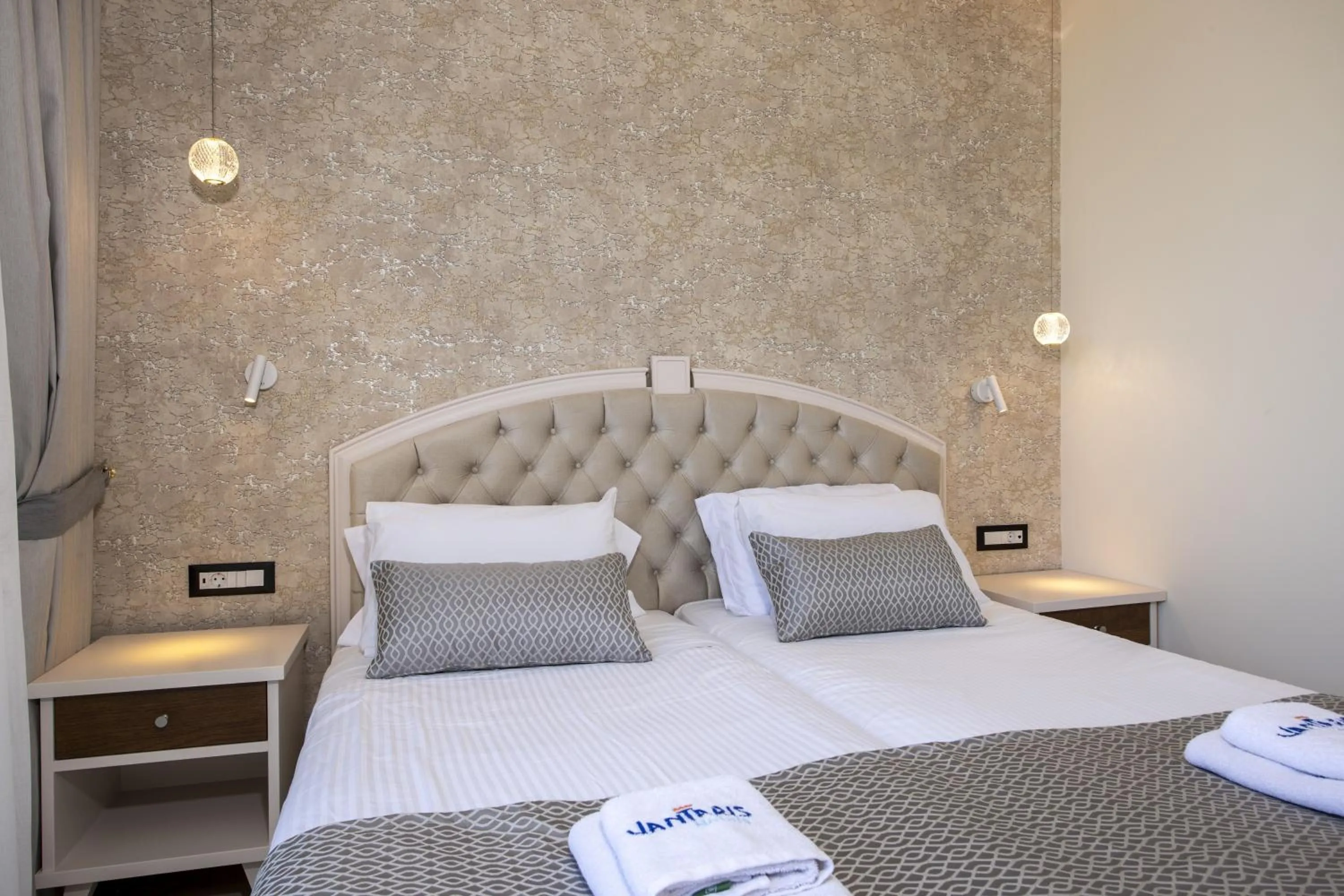 Bed in Vantaris Luxury Beach Resort