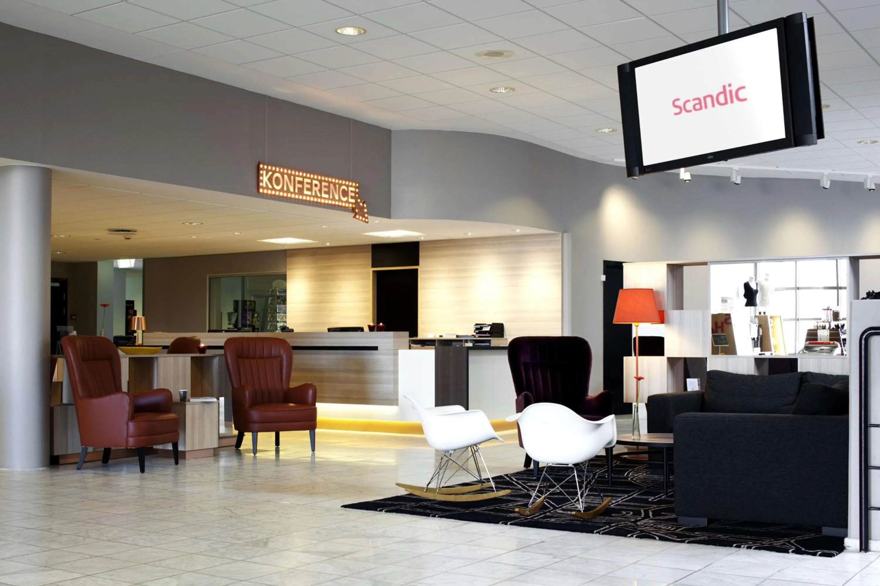 Lobby or reception in Scandic Kolding