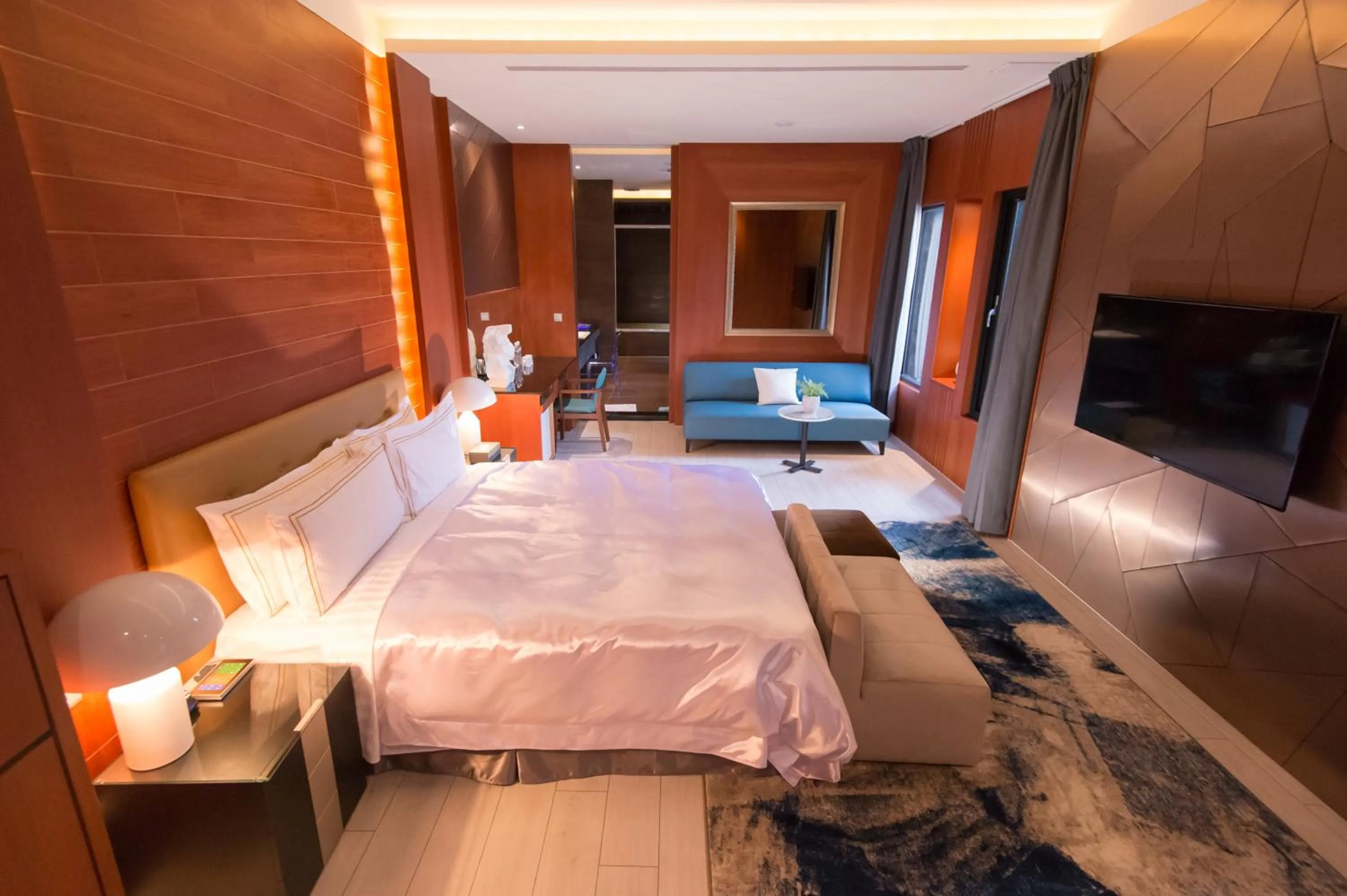 Bed in J Moon Villa Motel