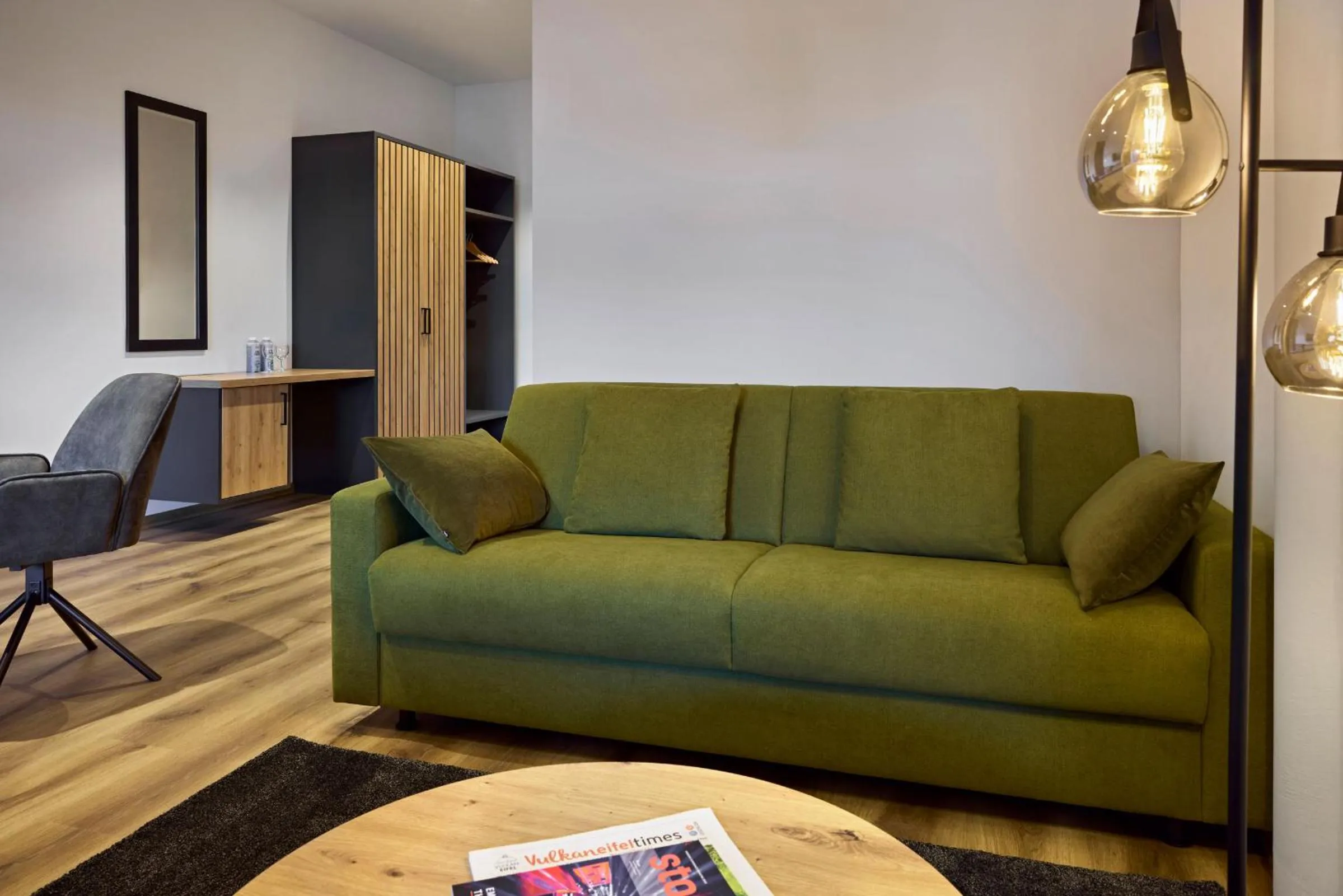 Seating area in Nürburgring Motorsport Hotel