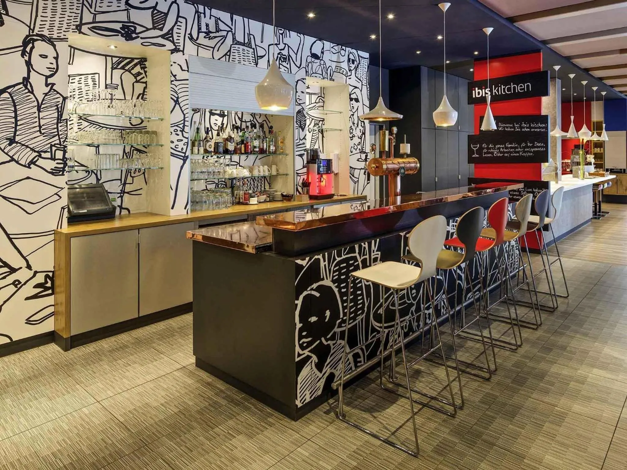 Lounge or bar in ibis Hamburg Alsterring