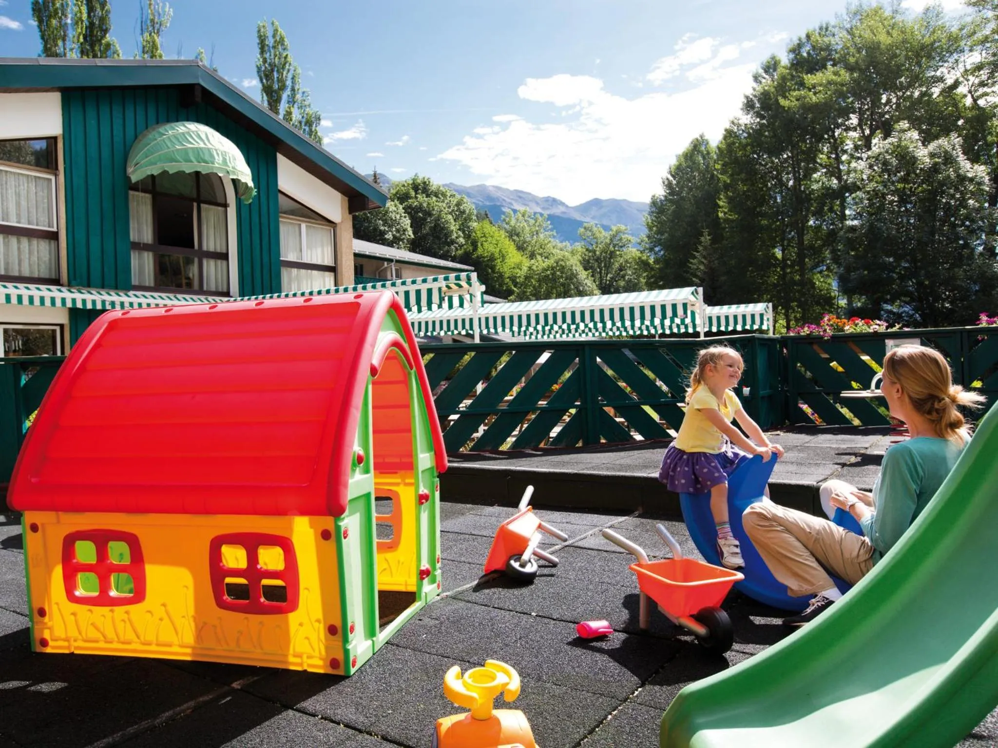 Children play ground in Club Vacances Bleues Les Alpes d'Azur