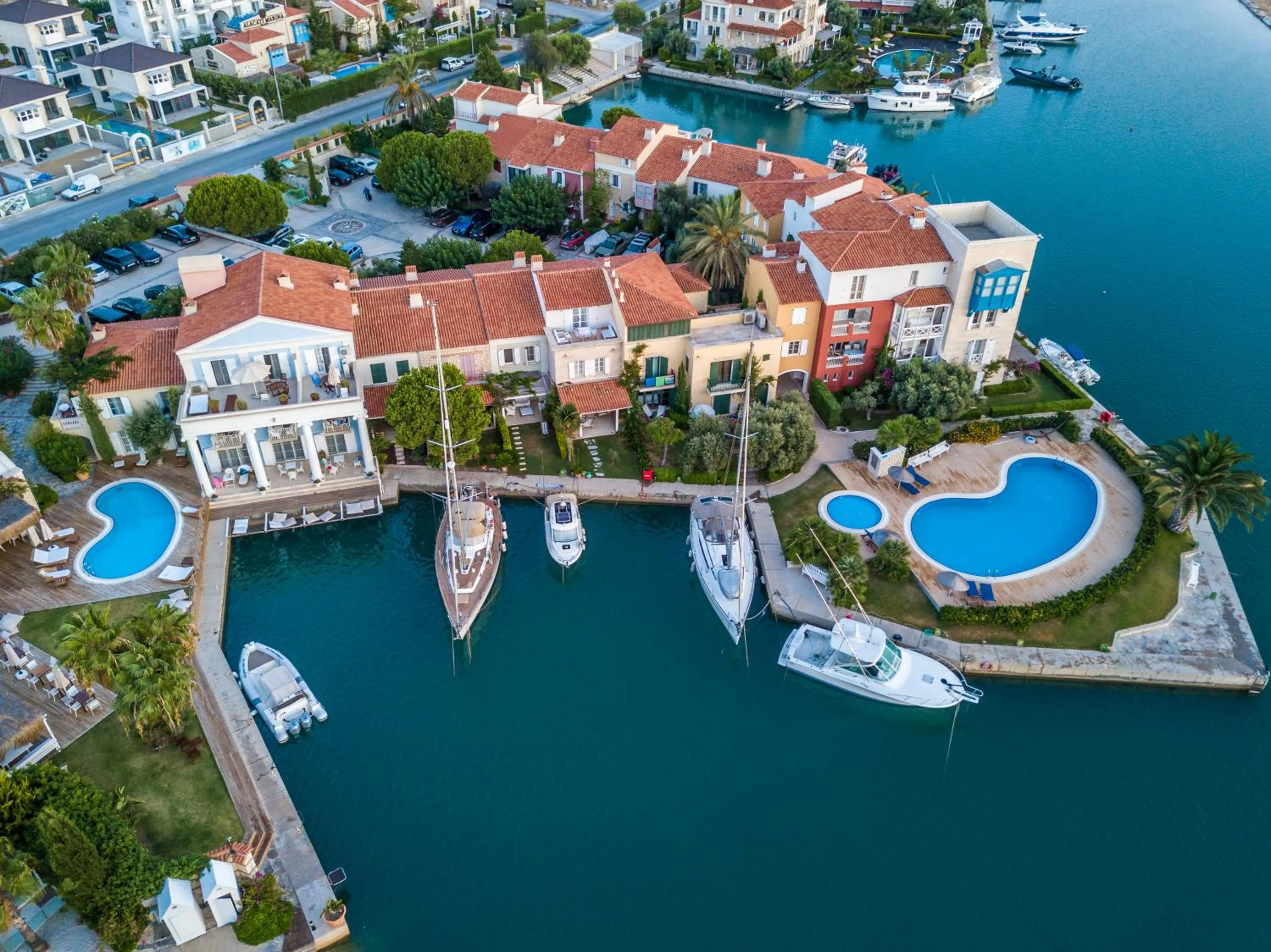 Bird's eye view in Port Alacati Hotel