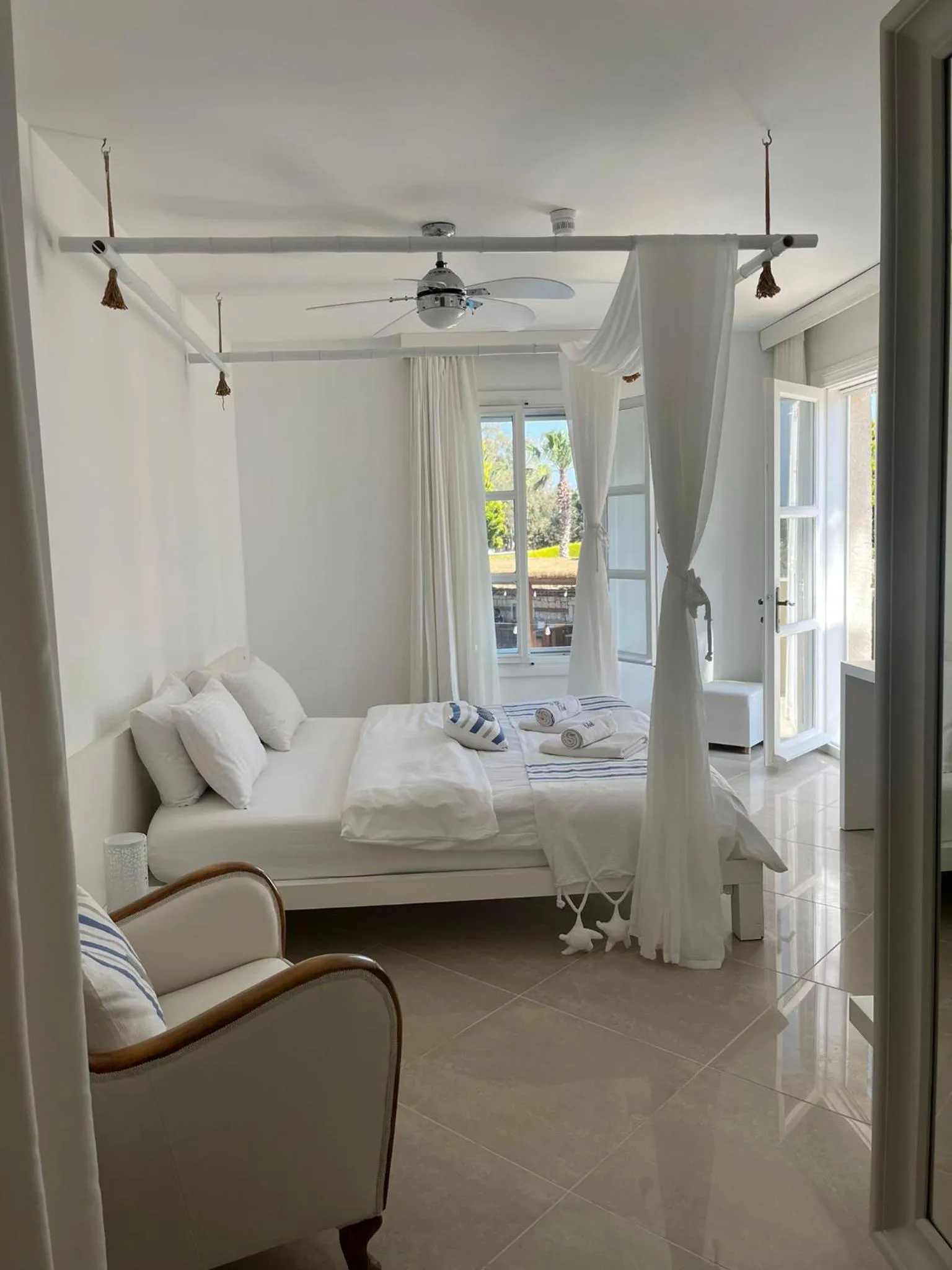 Bed in Port Alacati Hotel